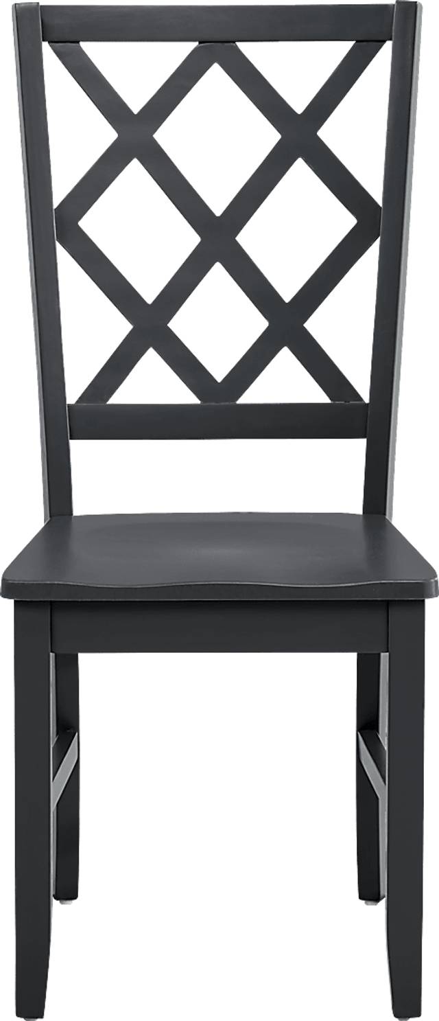 Concord White 5 Pc Drop Leaf Dining Room with Black Diamond Back Chairs - Thumbnail - Image 10