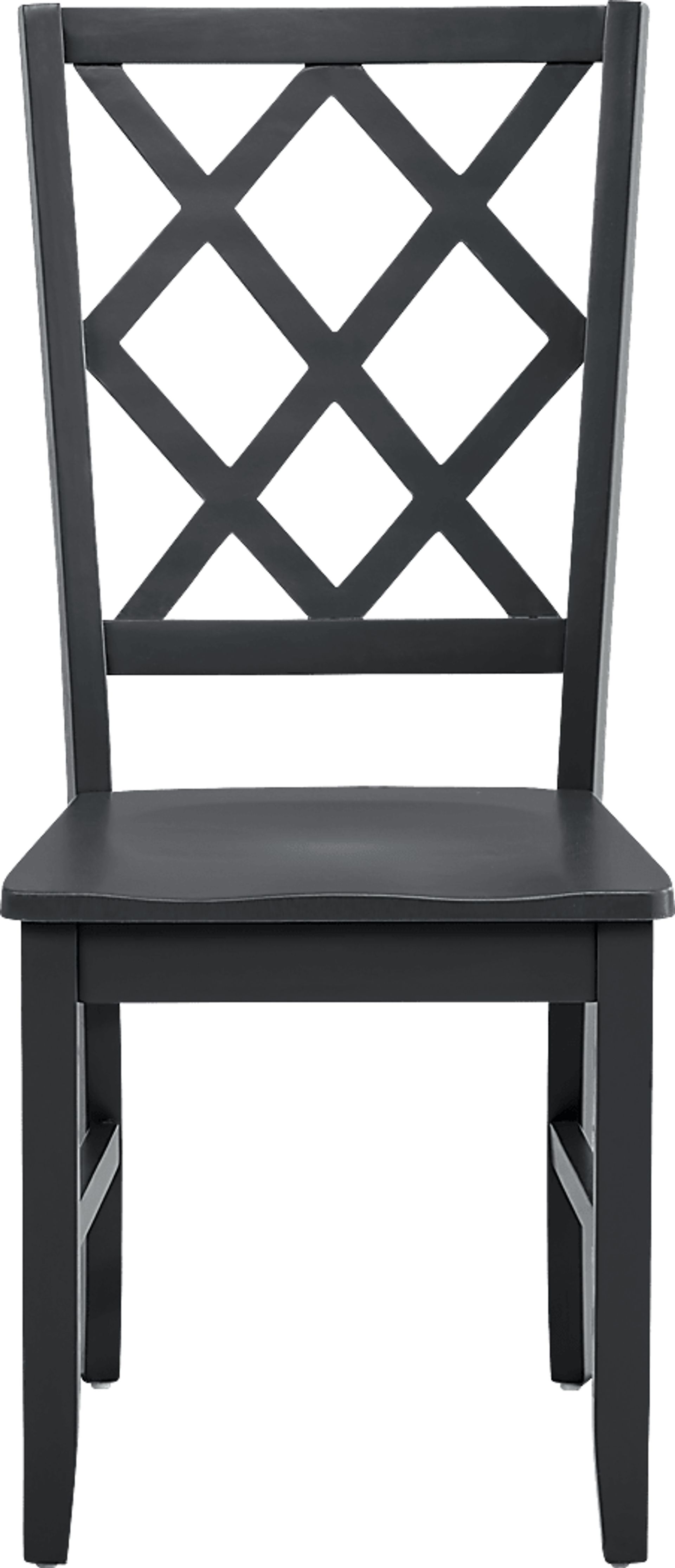 Concord White 5 Pc Drop Leaf Dining Room with Black Diamond Back Chairs - Image 10