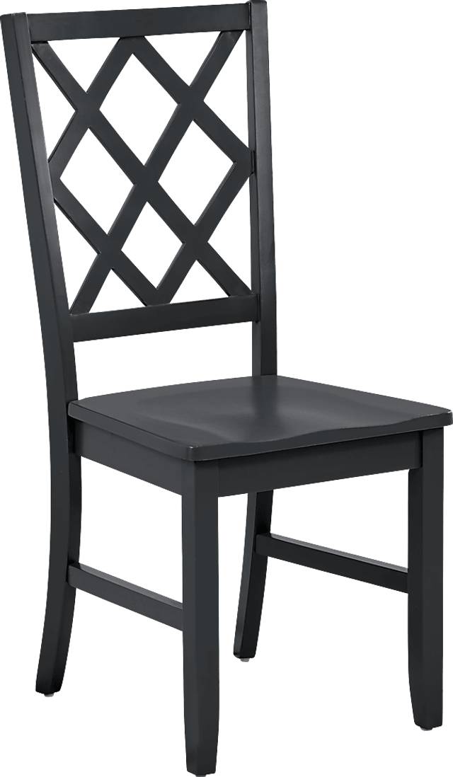 Concord White 5 Pc Drop Leaf Dining Room with Black Diamond Back Chairs - Thumbnail - Image 9