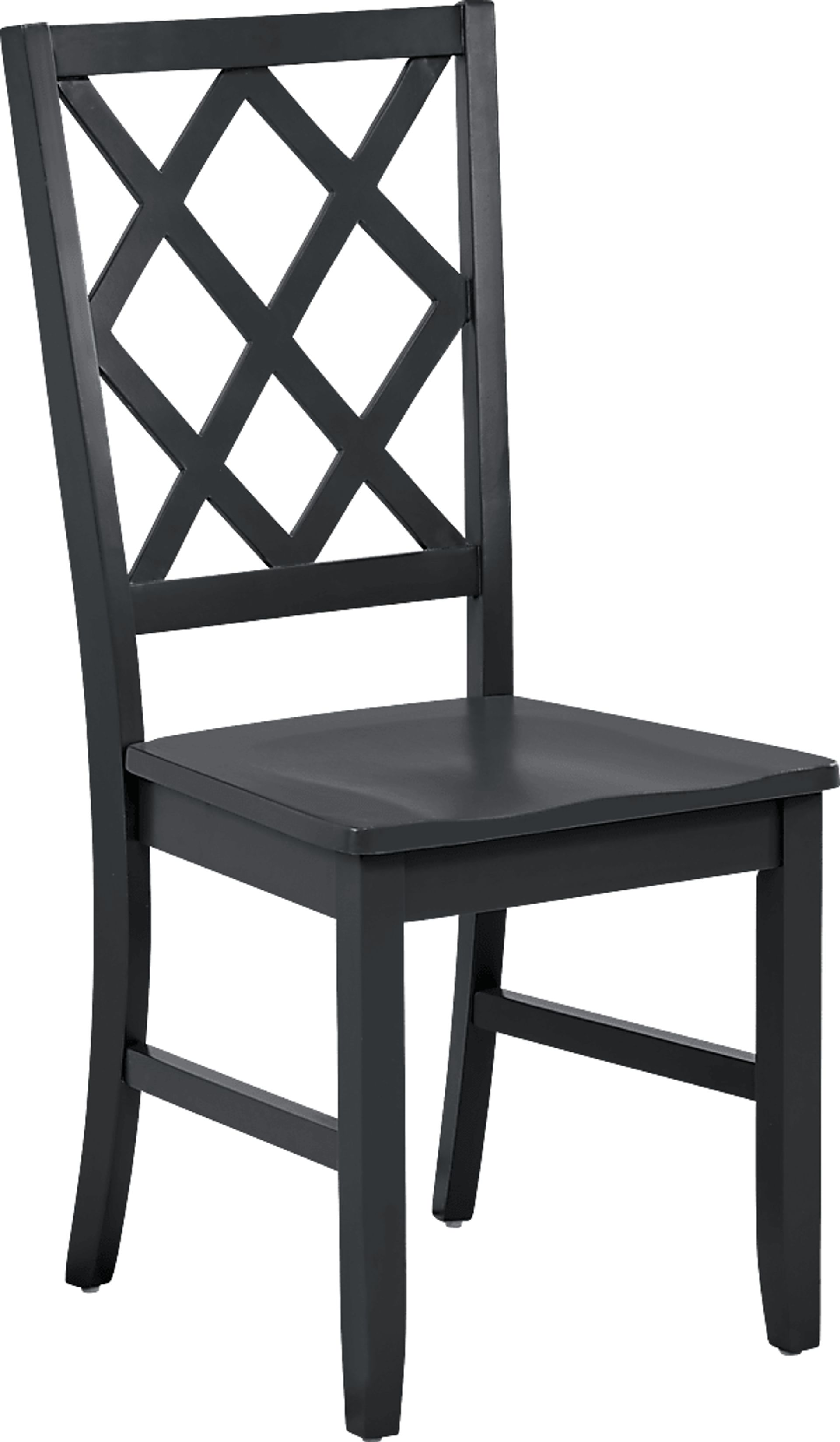 Concord White 5 Pc Drop Leaf Dining Room with Black Diamond Back Chairs - Image 9
