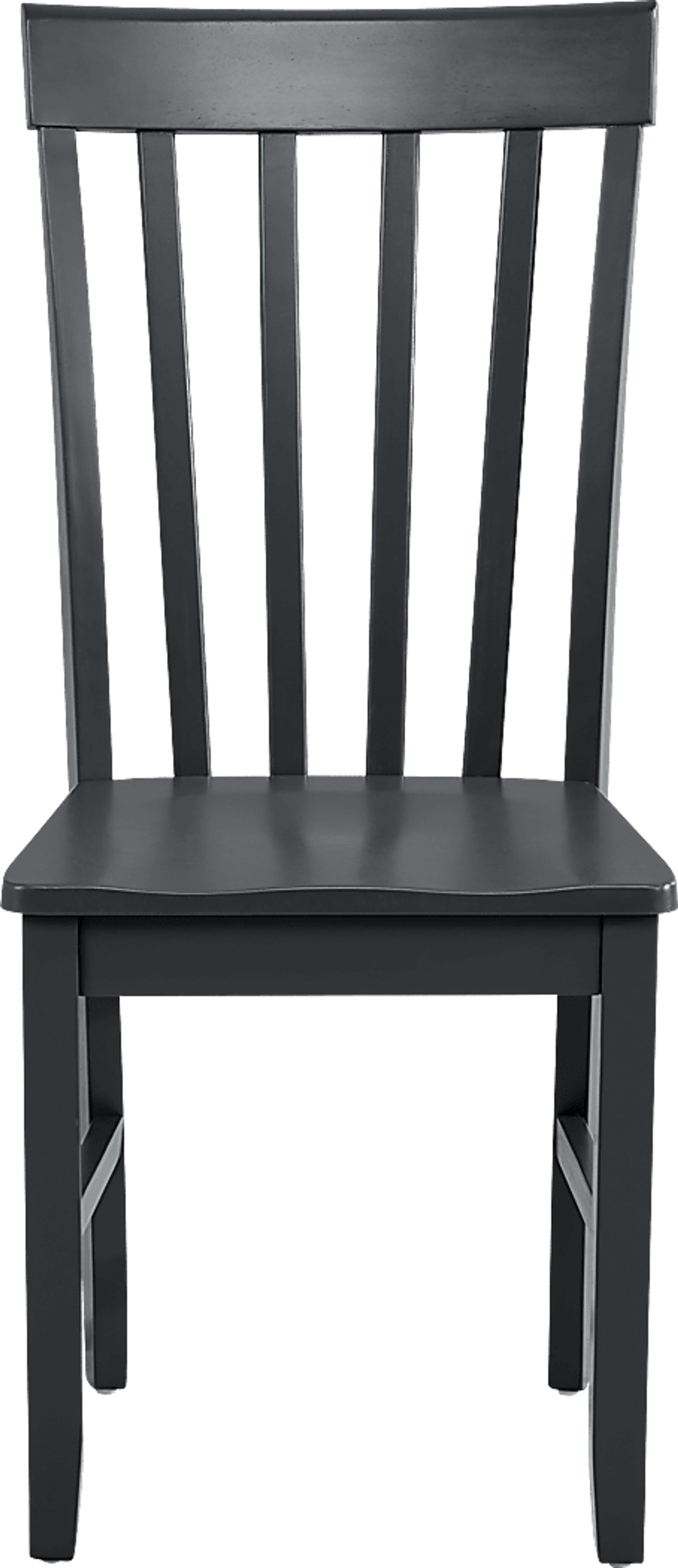 Concord Black Slat Back Side Chair - Image 2
