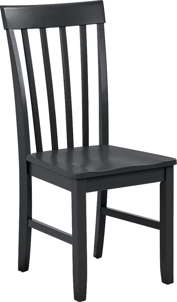 Concord Black Slat Back Side Chair