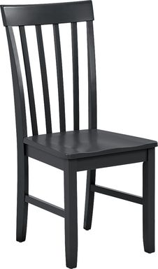 Concord Black Slat Back Side Chair