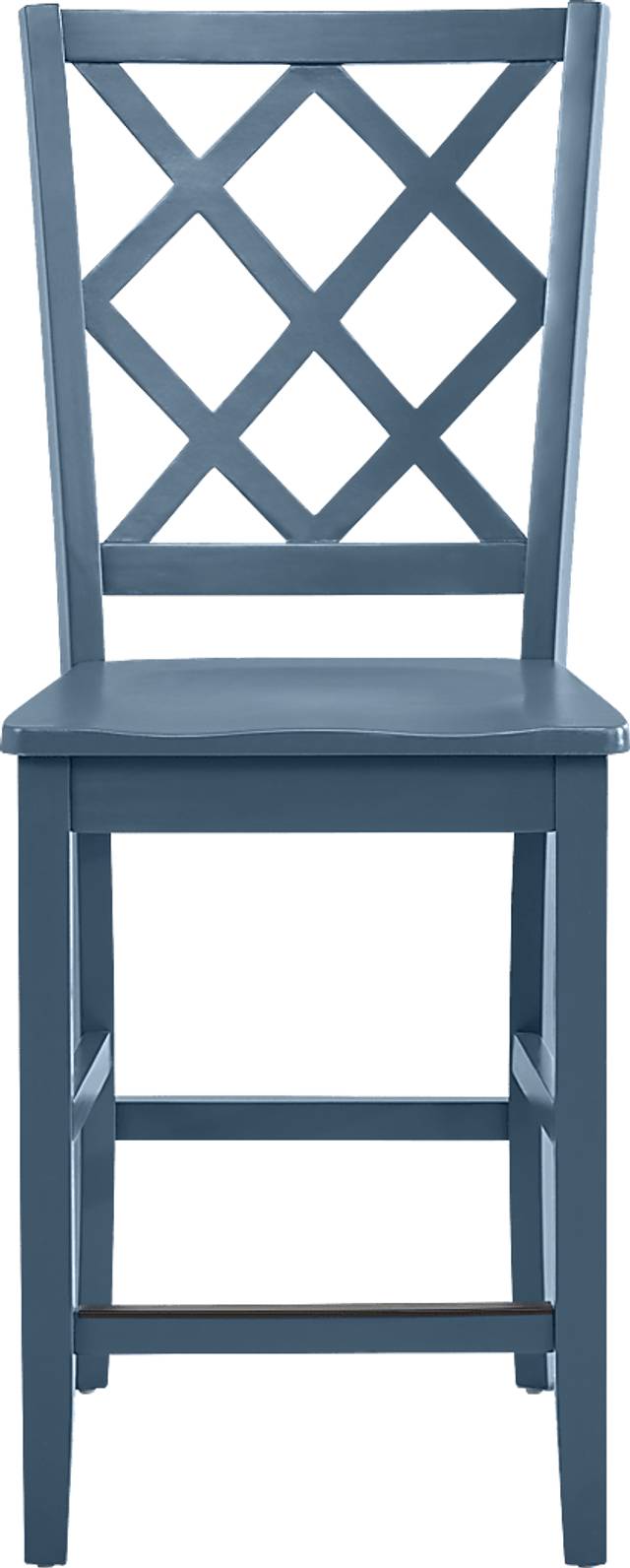 Concord White 5 Pc Counter Height Drop Leaf Dining Room with Blue Diamond Back Stools - Thumbnail - Image 10