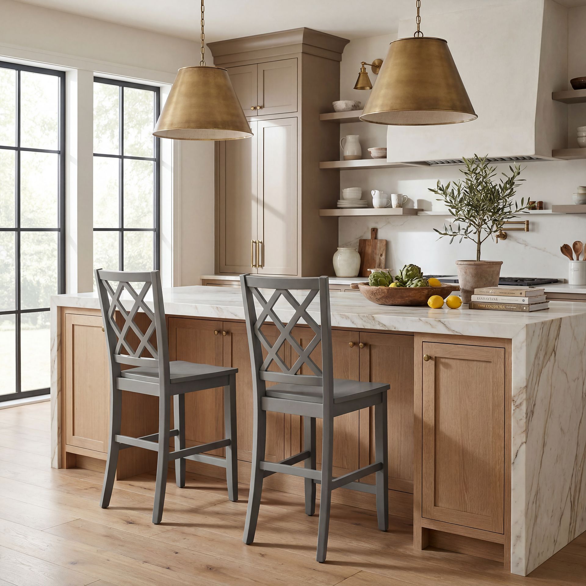 Concord White 3 Pc Counter Height Drop Leaf Dining Room with Gray Diamond Back Stools - Image 12