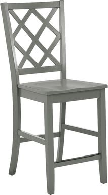 Concord Gray Counter Height Diamond Back Stool