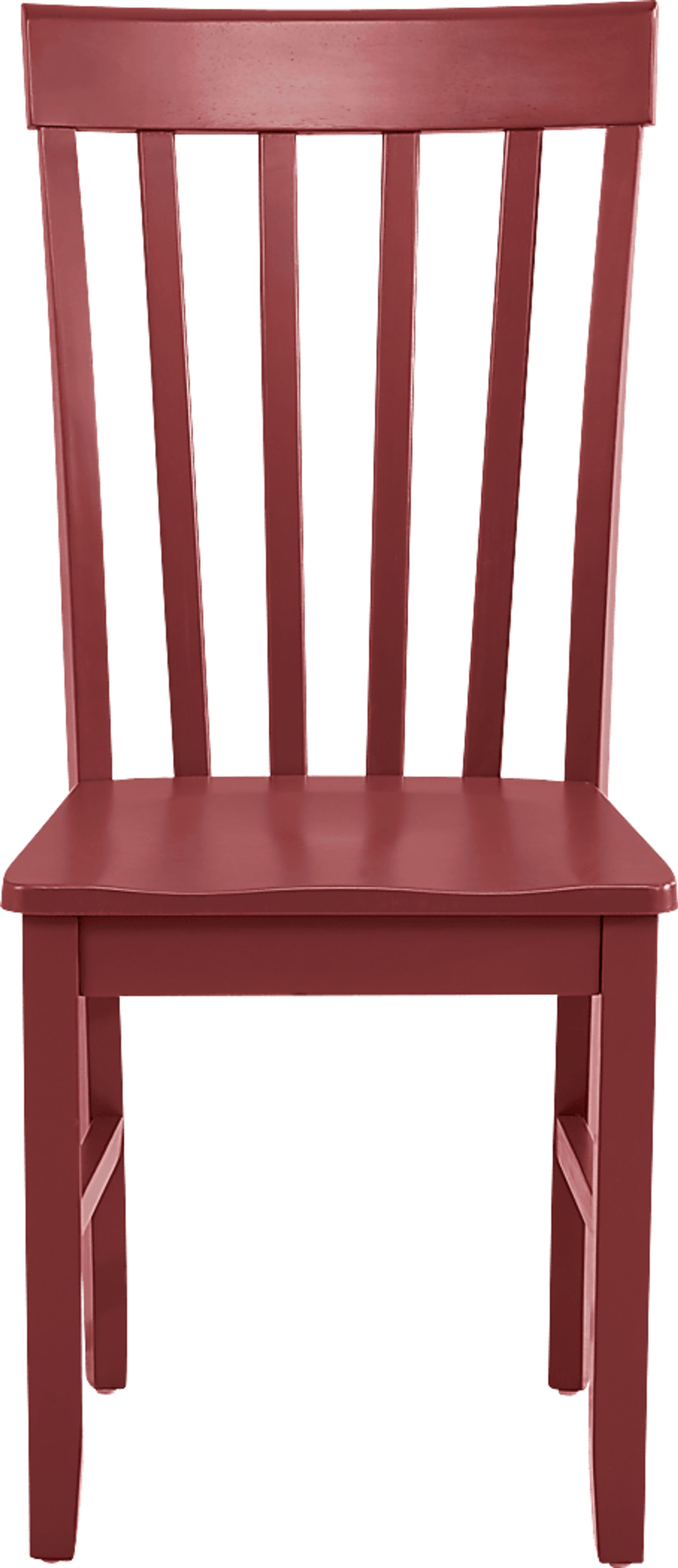 Concord Red Slat Back Side Chair - Image 2