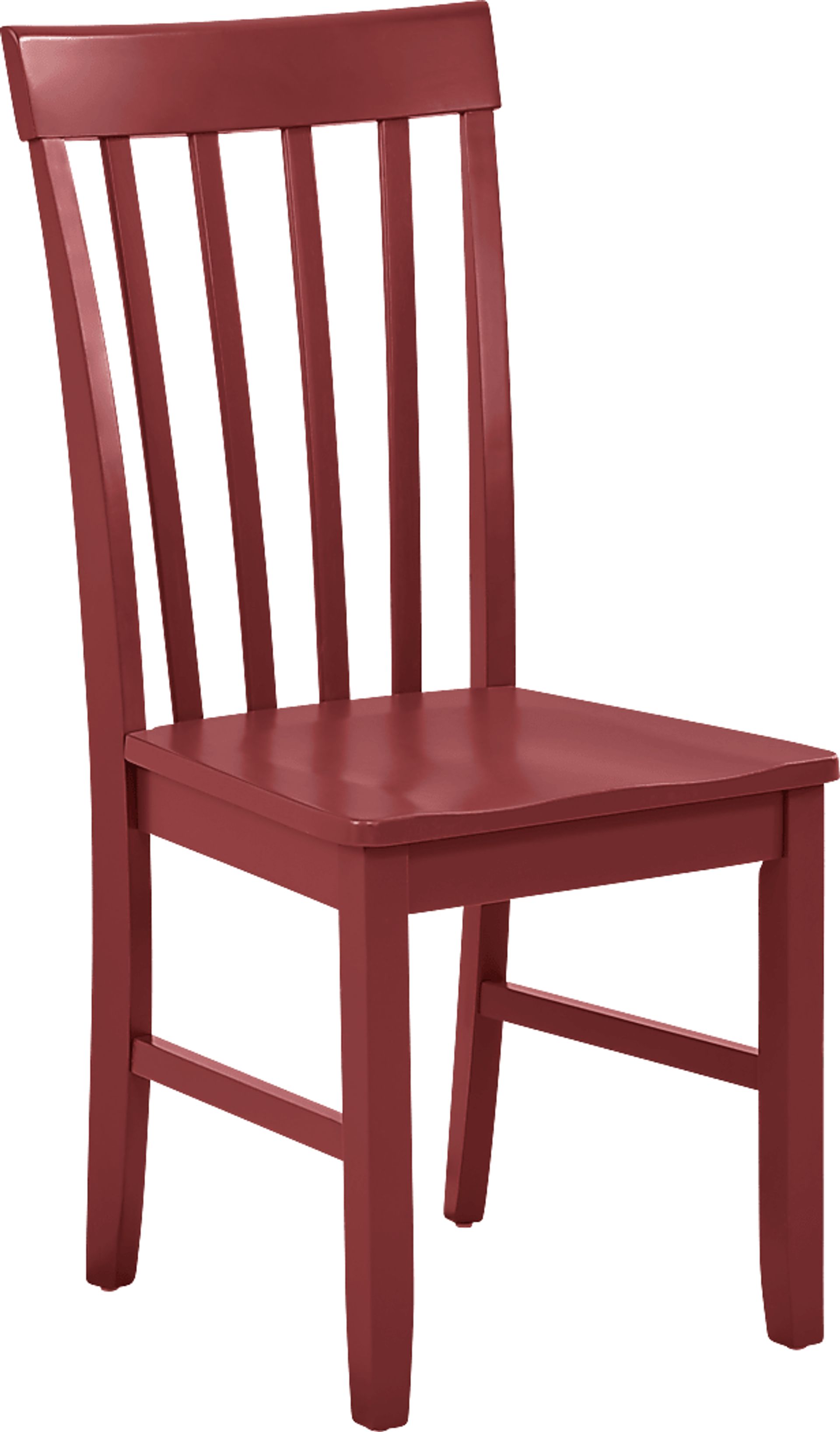 Concord Red Slat Back Side Chair - Image 1