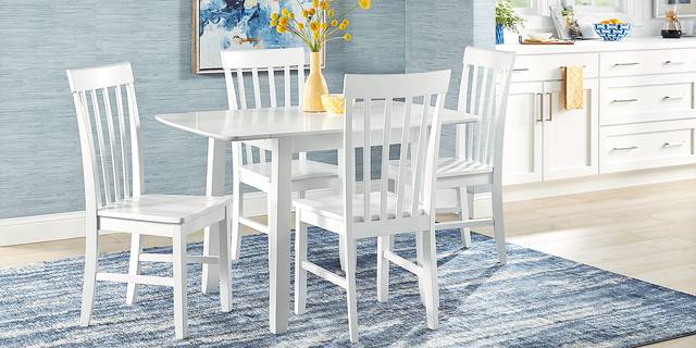 Concord White Slat Back Side Chair - Thumbnail - Image 2