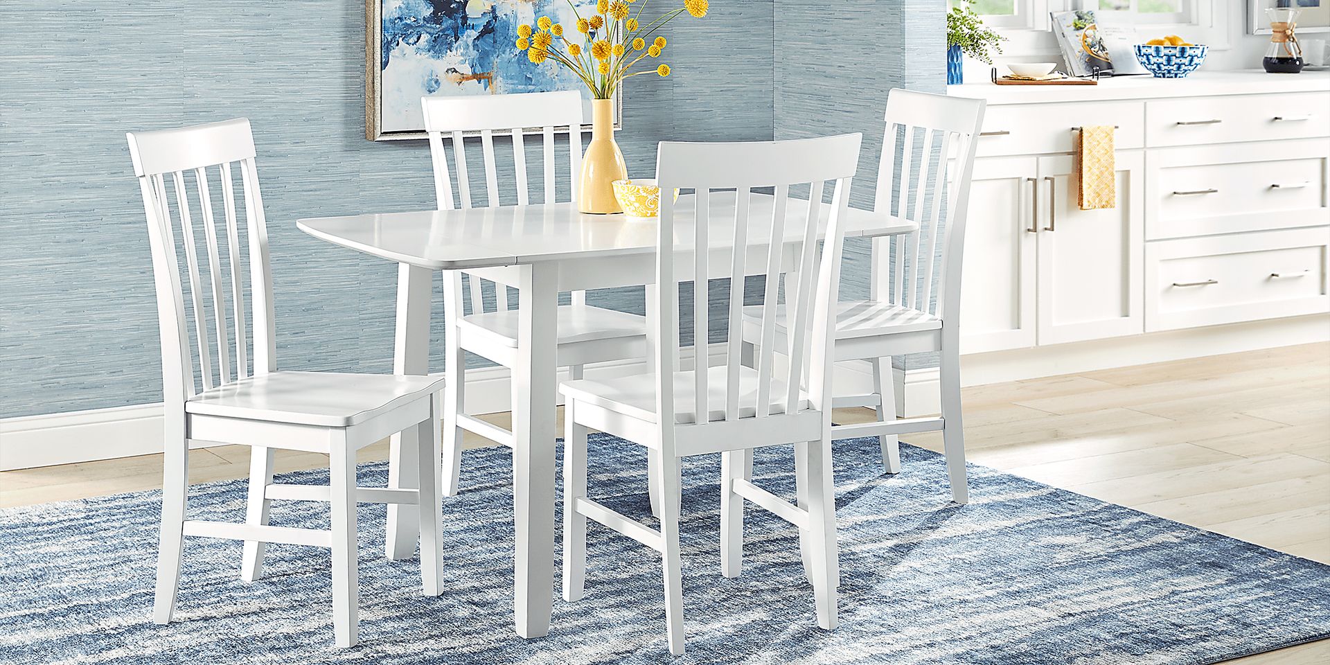 Concord White Slat Back Side Chair - Image 2