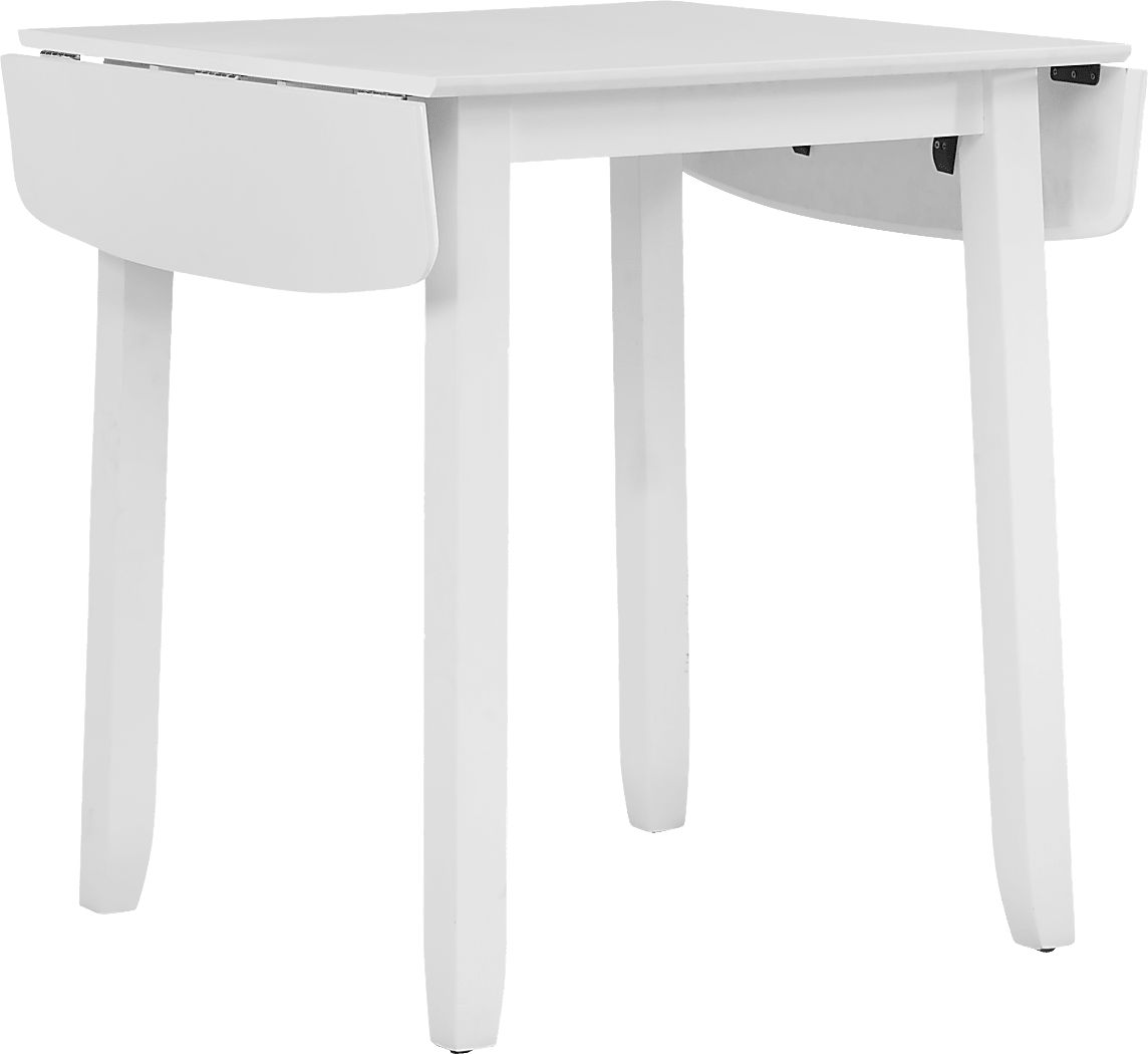 Concord White Counter Height Drop Leaf Dining Table - Thumbnail 3