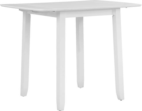 Concord White Counter Height Drop Leaf Dining Table