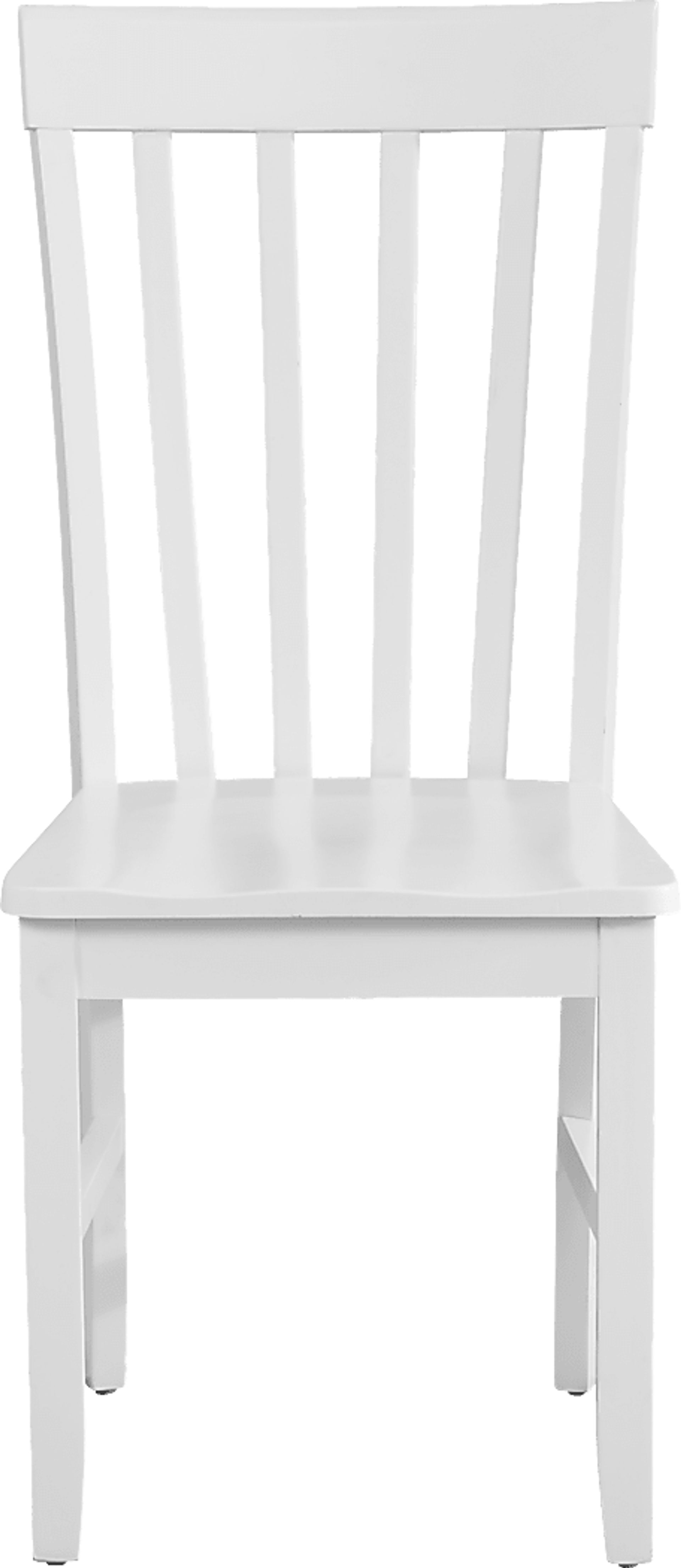 Concord White Slat Back Side Chair - Image 3