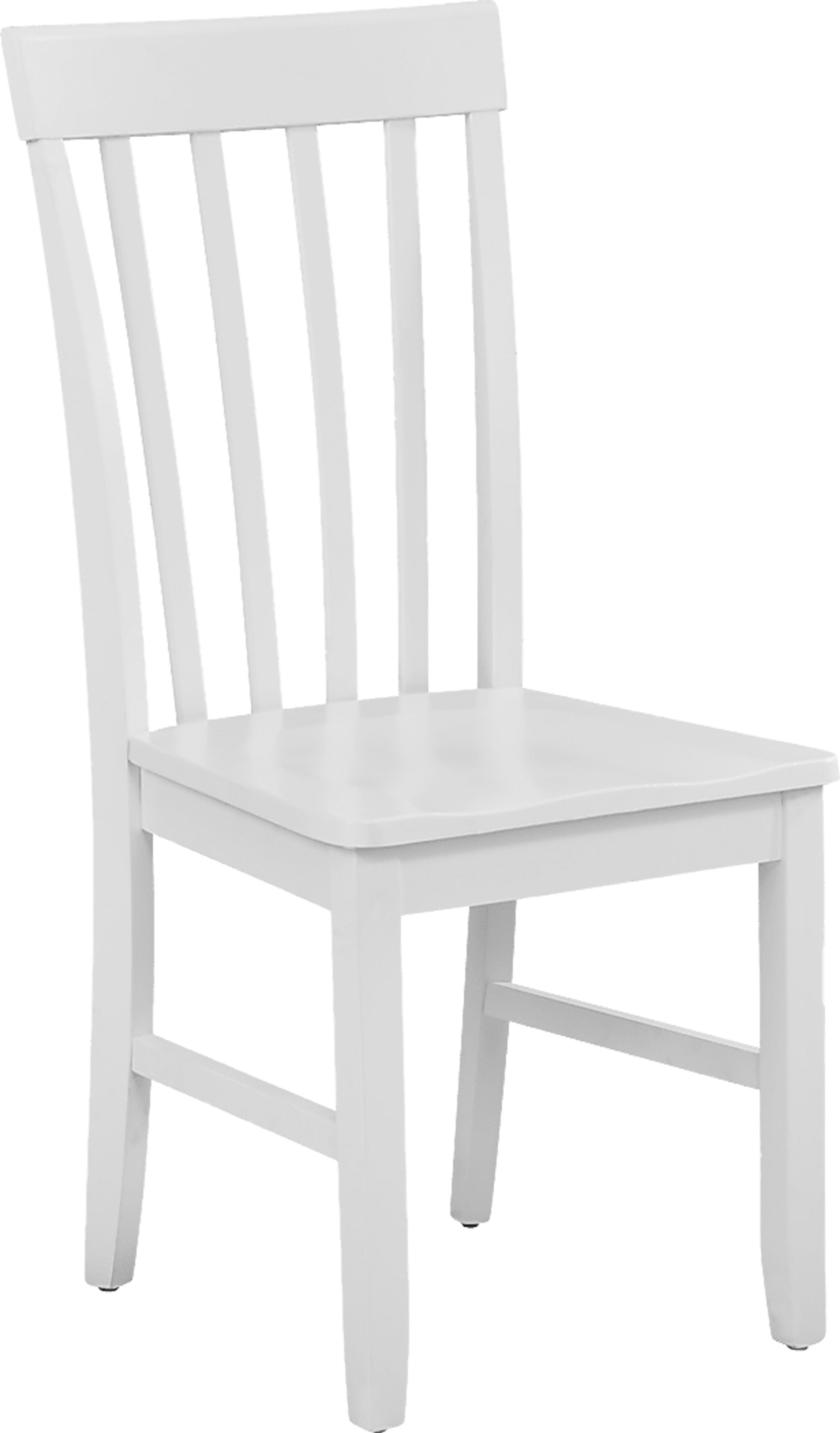 Concord White Slat Back Side Chair - Image 1