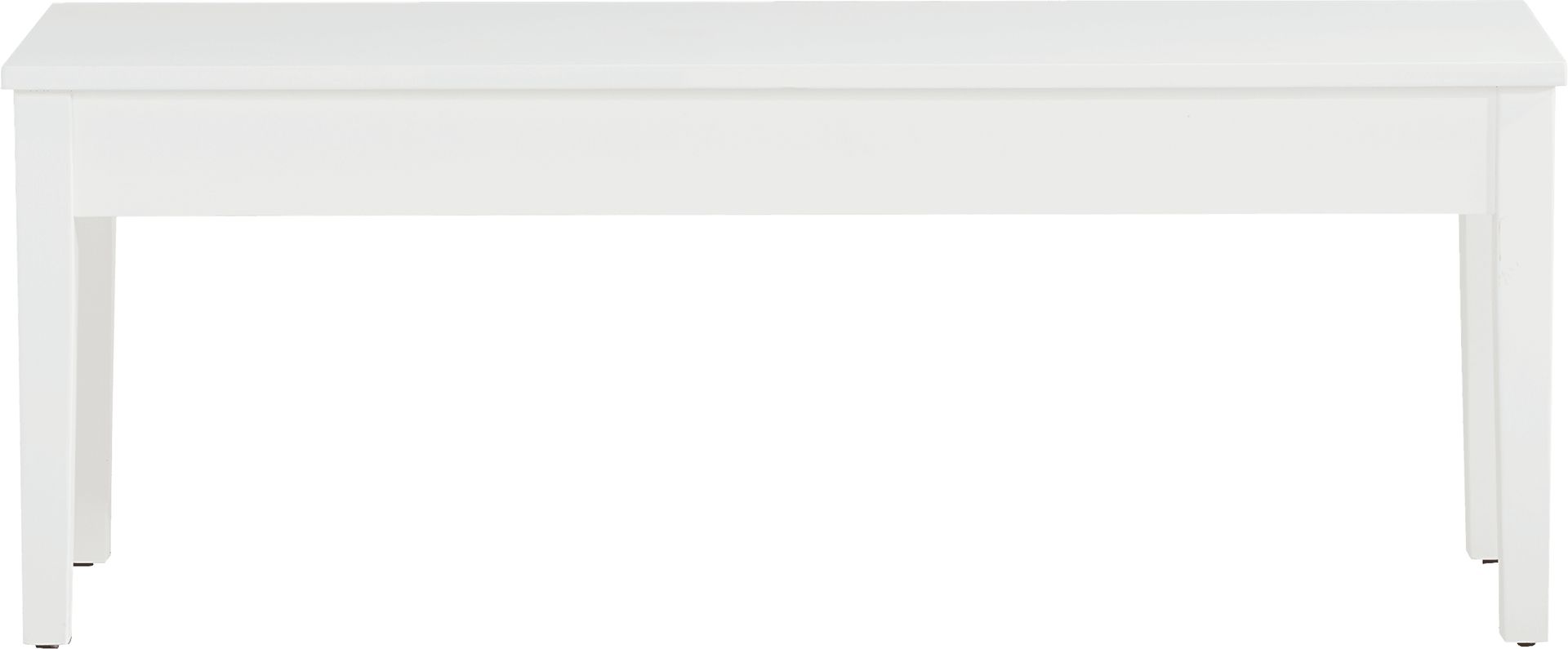 Concord White Storage Bench - Image 2