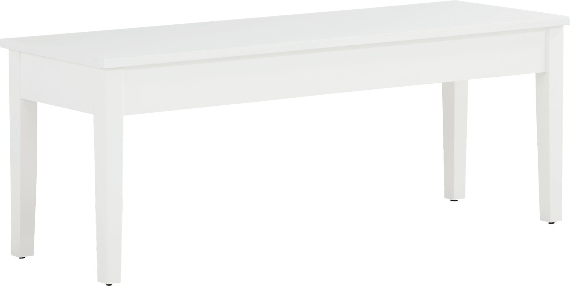 Concord White Storage Bench - Image 1