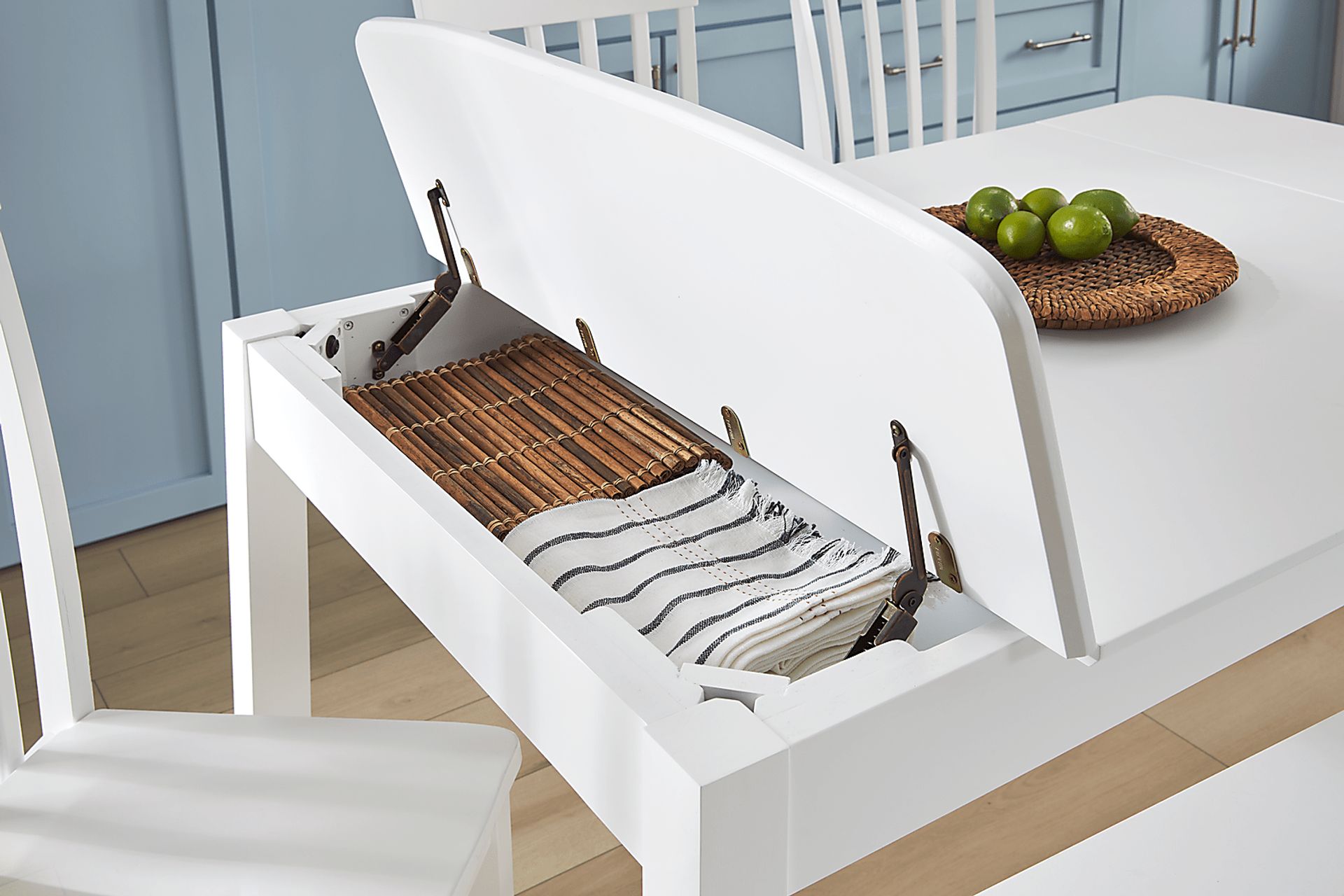 Concord White Storage Dining Table - Image 7