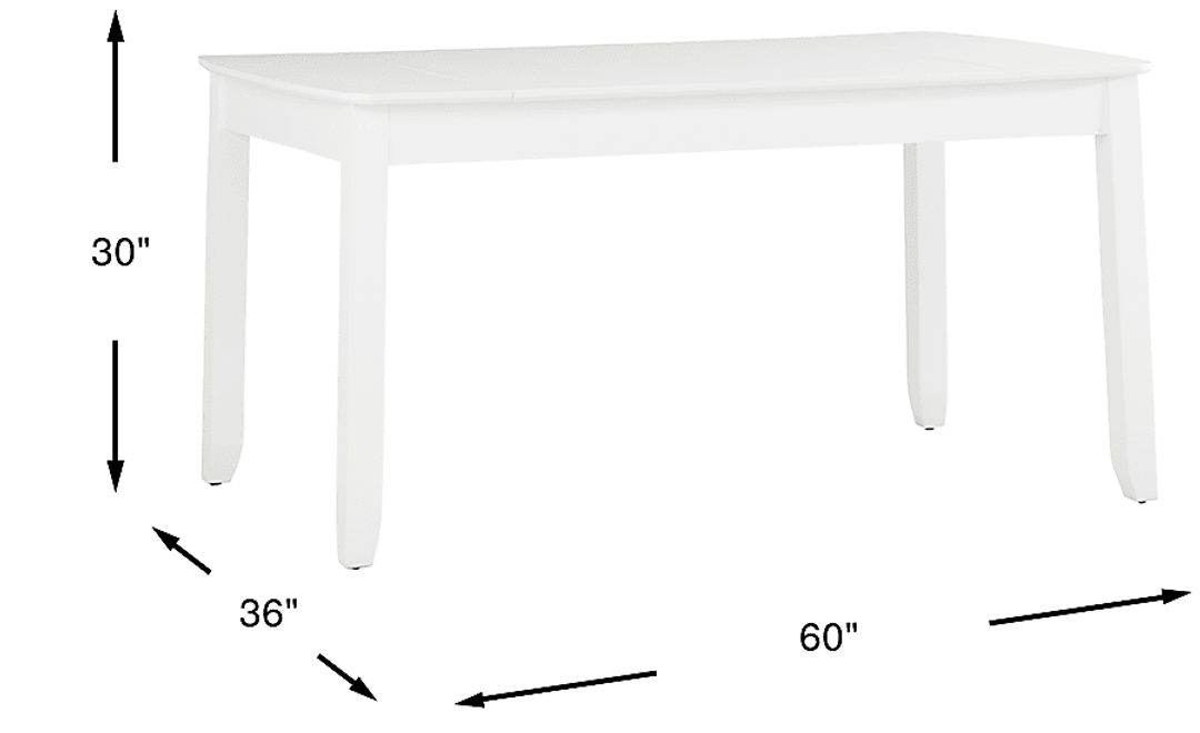 Concord White Storage Dining Table