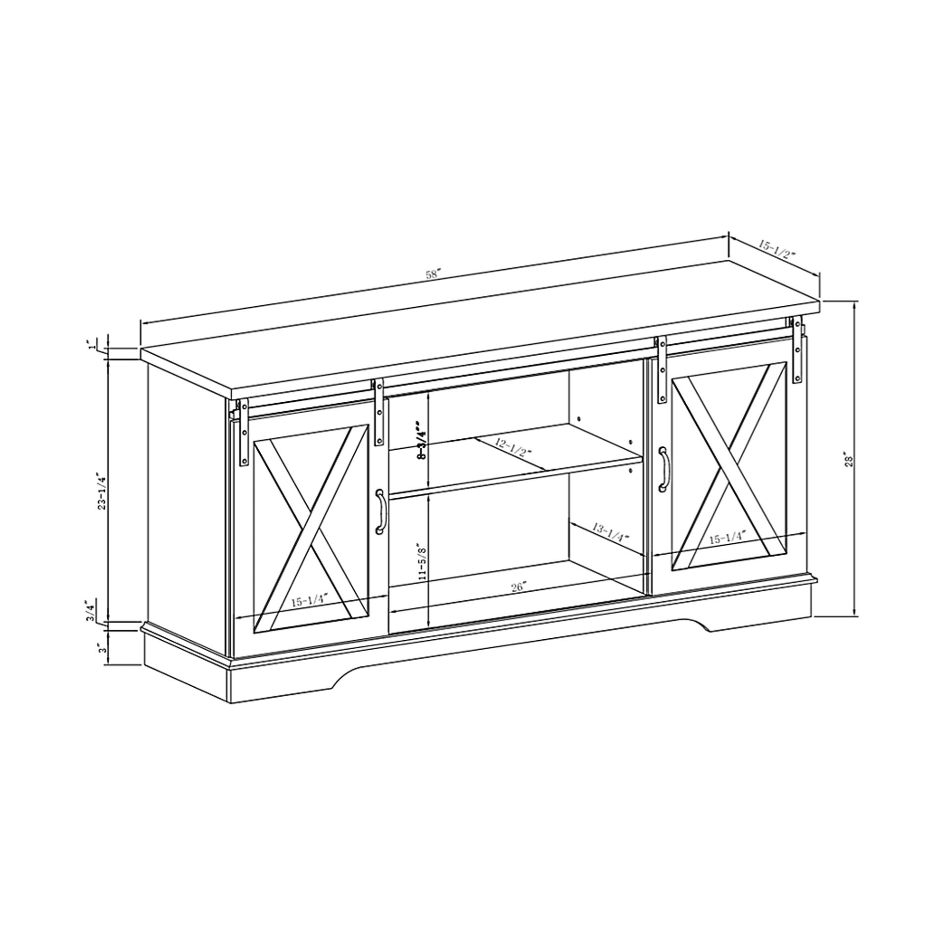 Coneflower Brown 58 in. Console - Image 6
