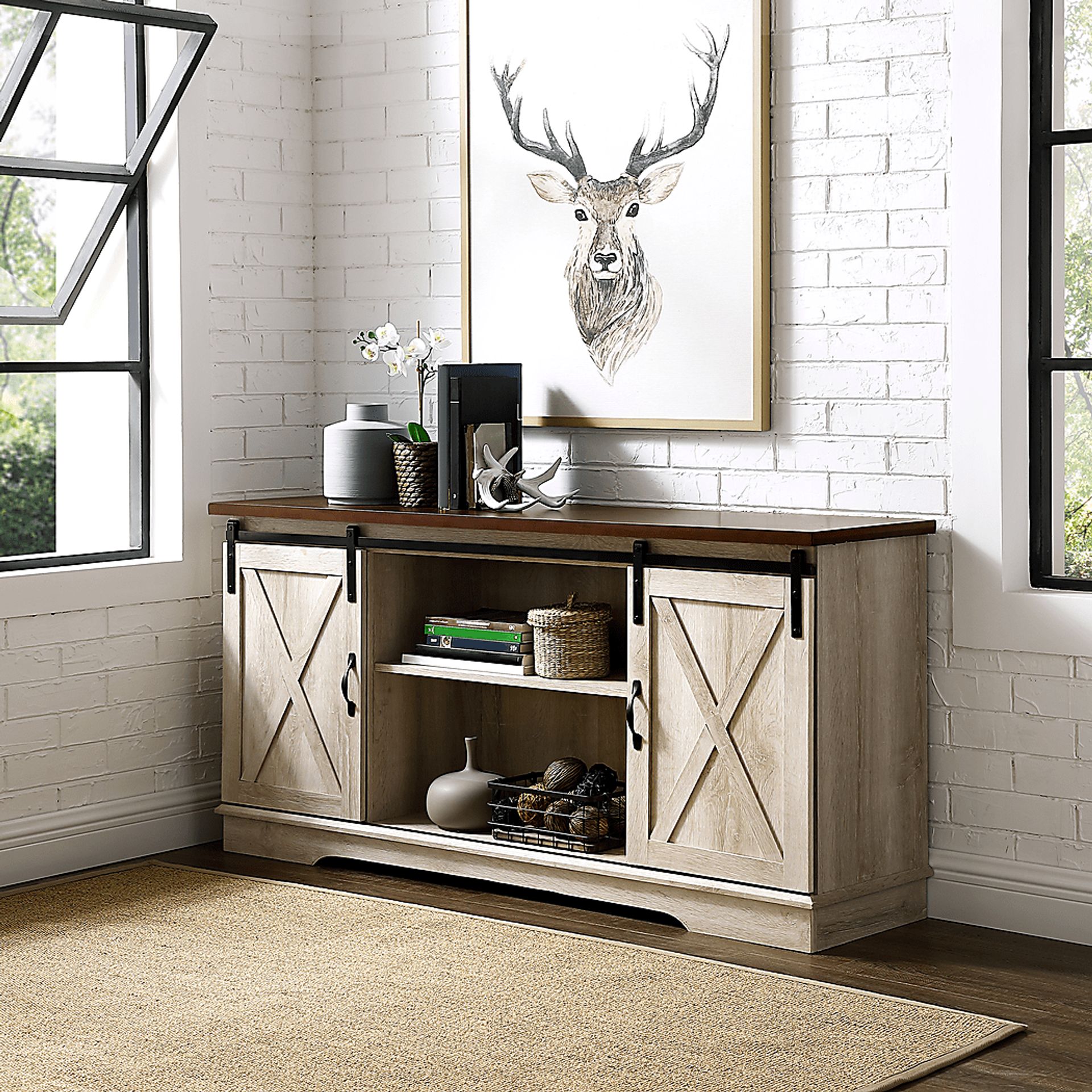 Coneflower Oak 58 in. Console - Image 4