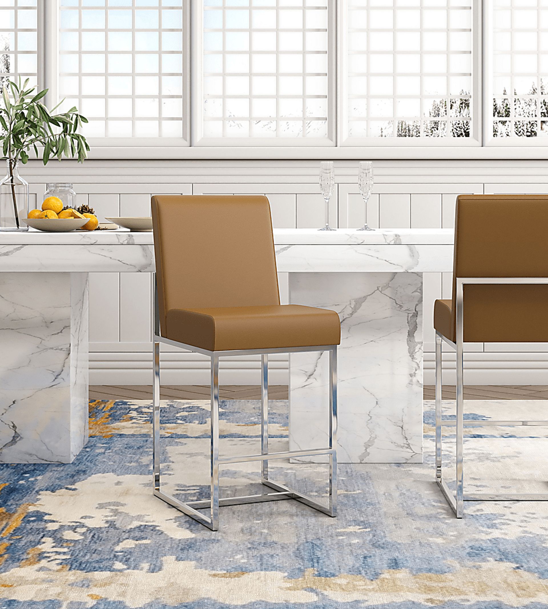 Congreve Camel Counter Height Stool - Image 2