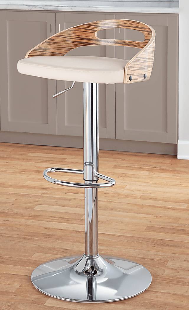 Congreve Cream Adjustable Swivel Barstool - Thumbnail - Image 11