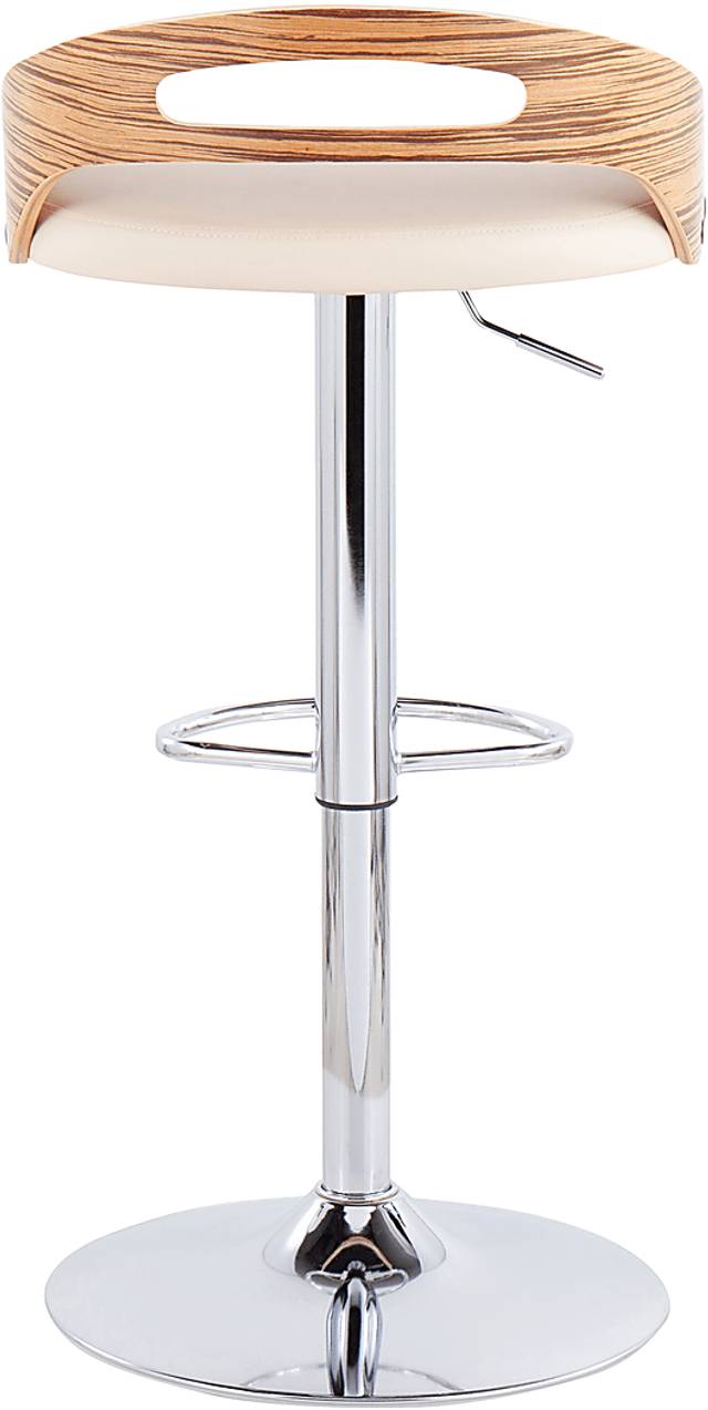 Congreve Cream Adjustable Swivel Barstool - Thumbnail - Image 4