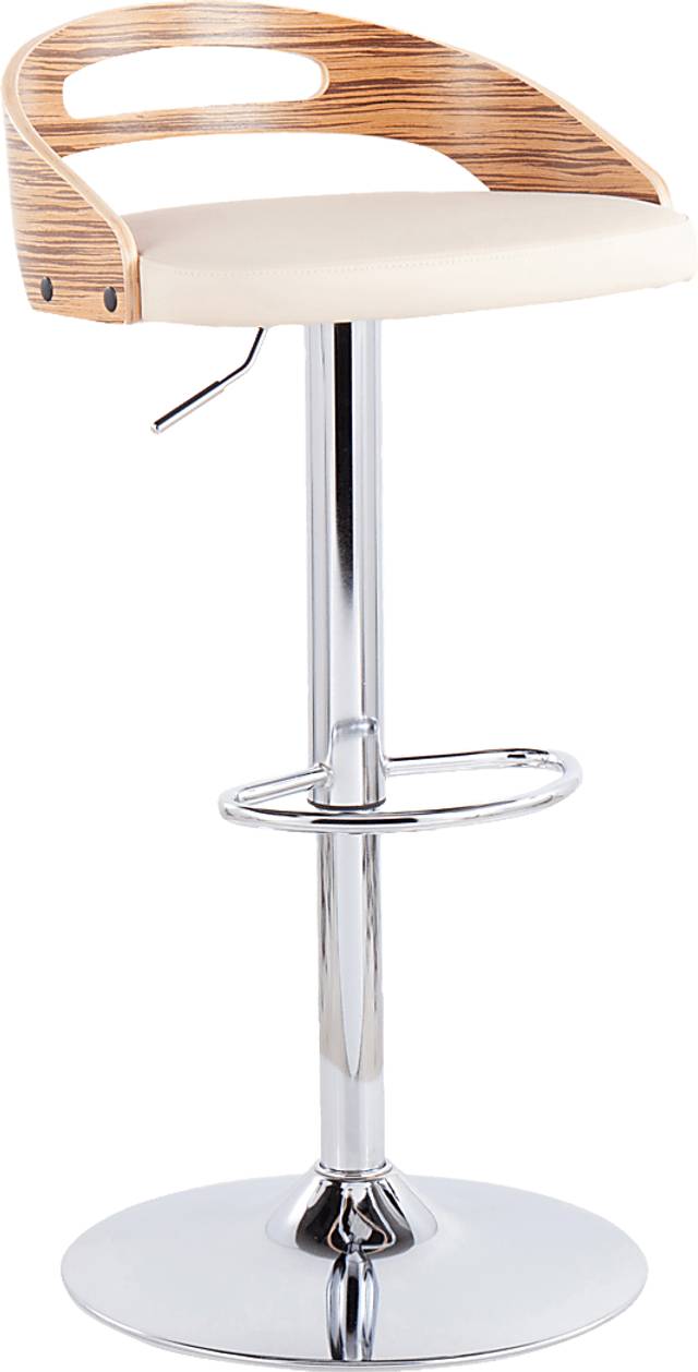 Congreve Cream Adjustable Swivel Barstool - Thumbnail - Image 1