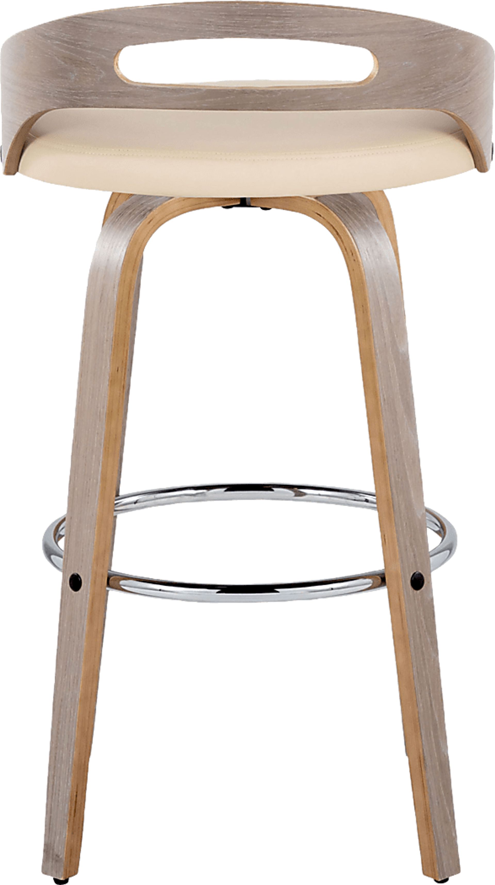 Congreve III Cream Swivel Barstool, Set of 2 - Image 9