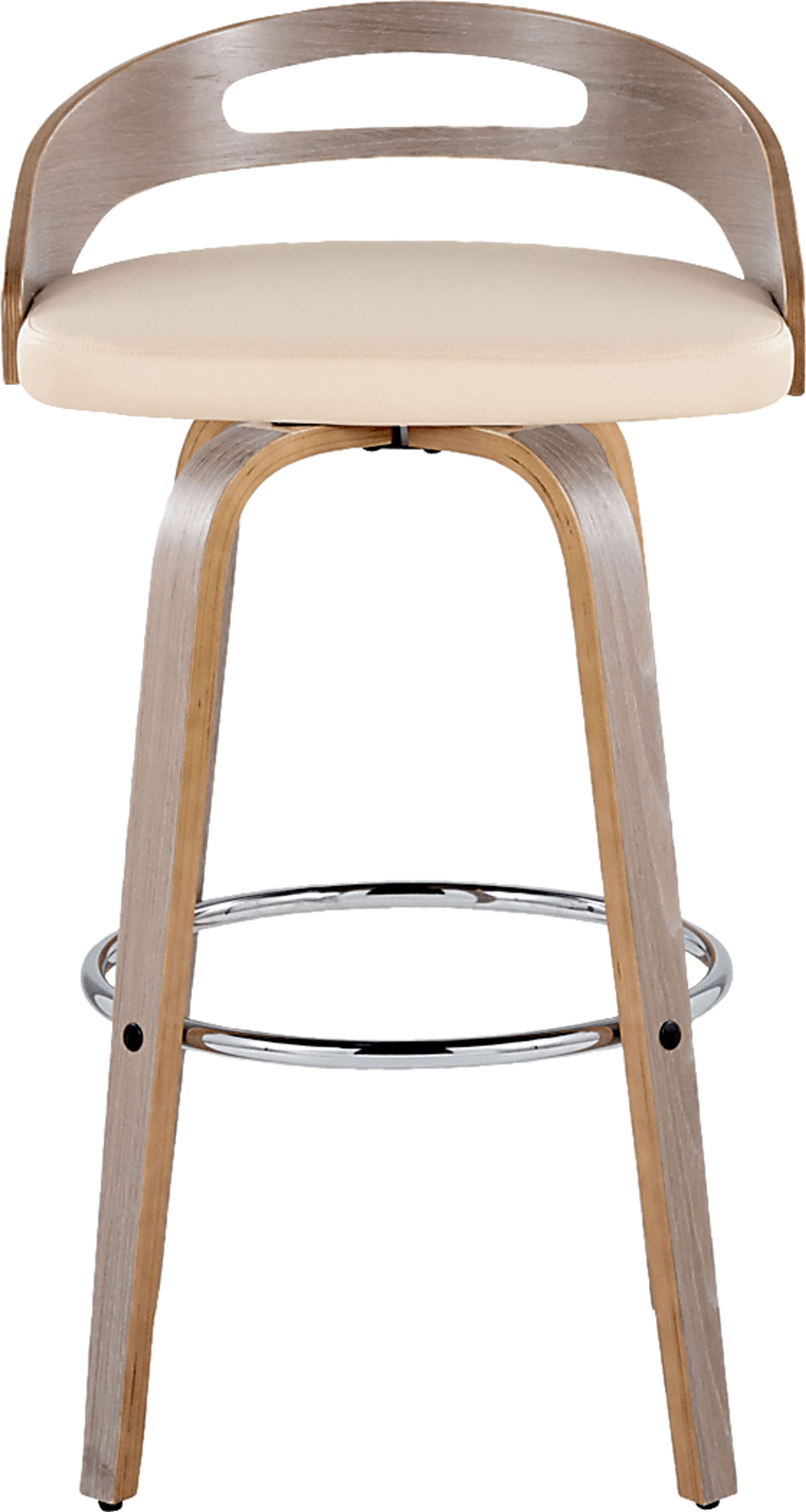 Congreve III Cream Swivel Barstool, Set of 2 - Image 10