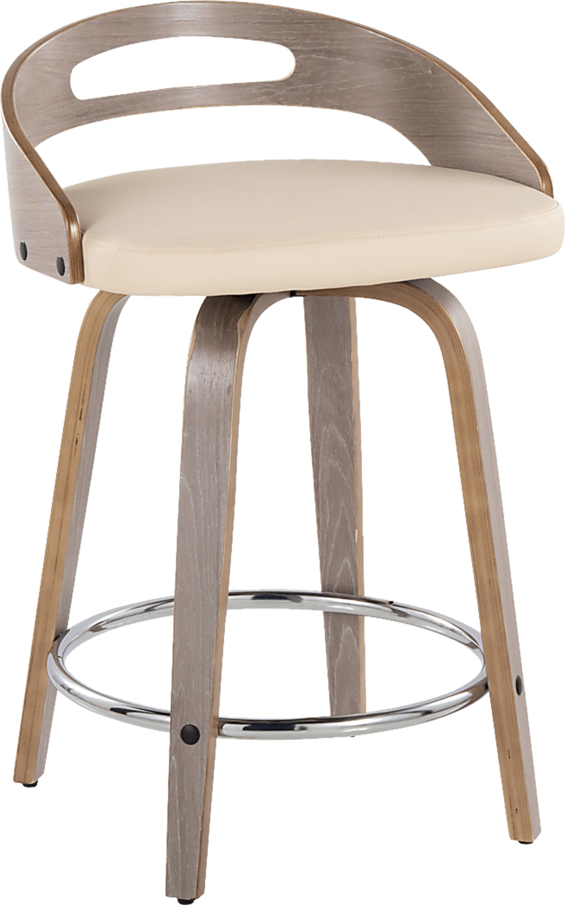 Congreve III Cream Swivel Counter Height Stool, Set of 2 - Image 6