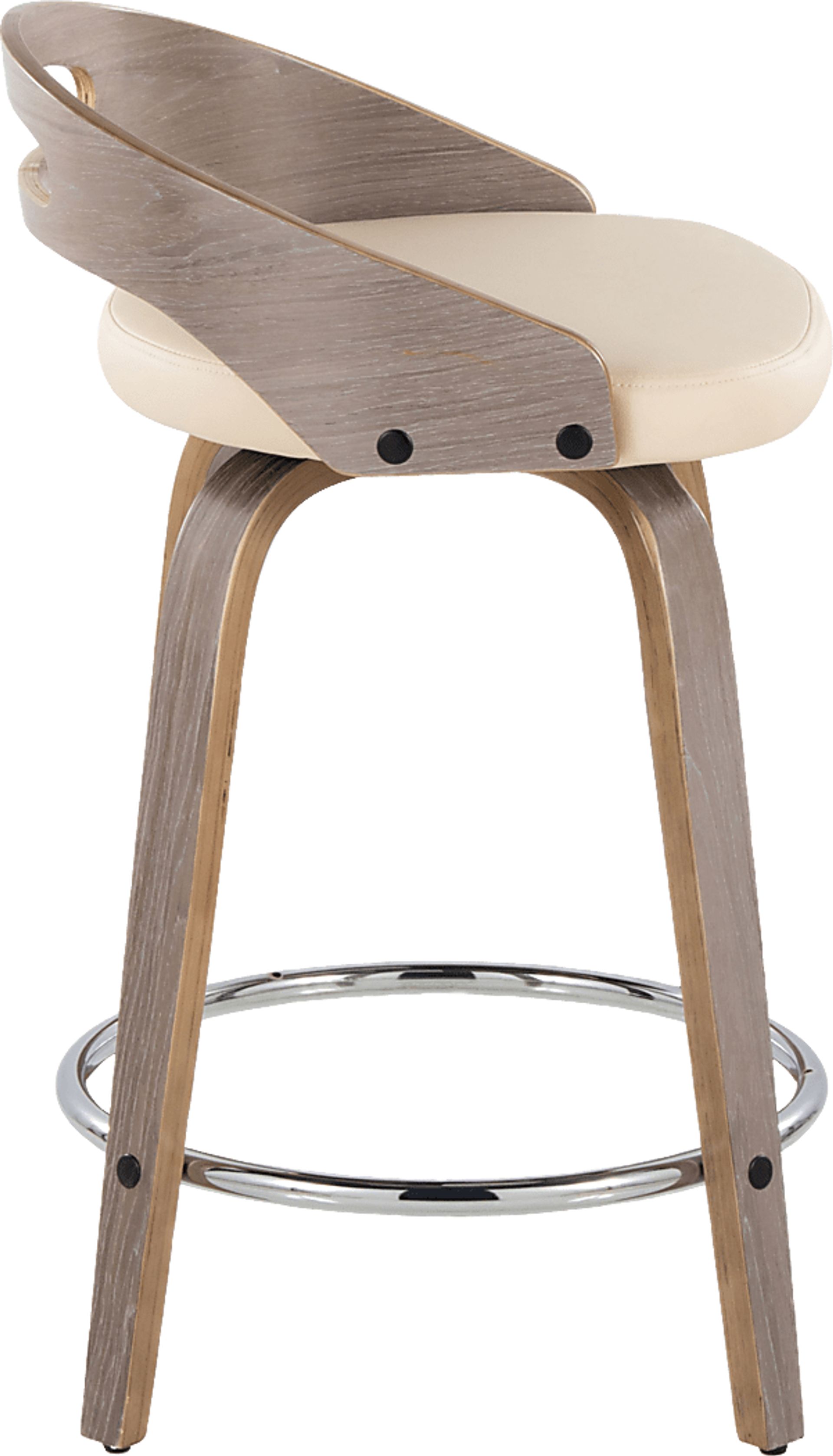 Congreve III Cream Swivel Counter Height Stool, Set of 2 - Image 7