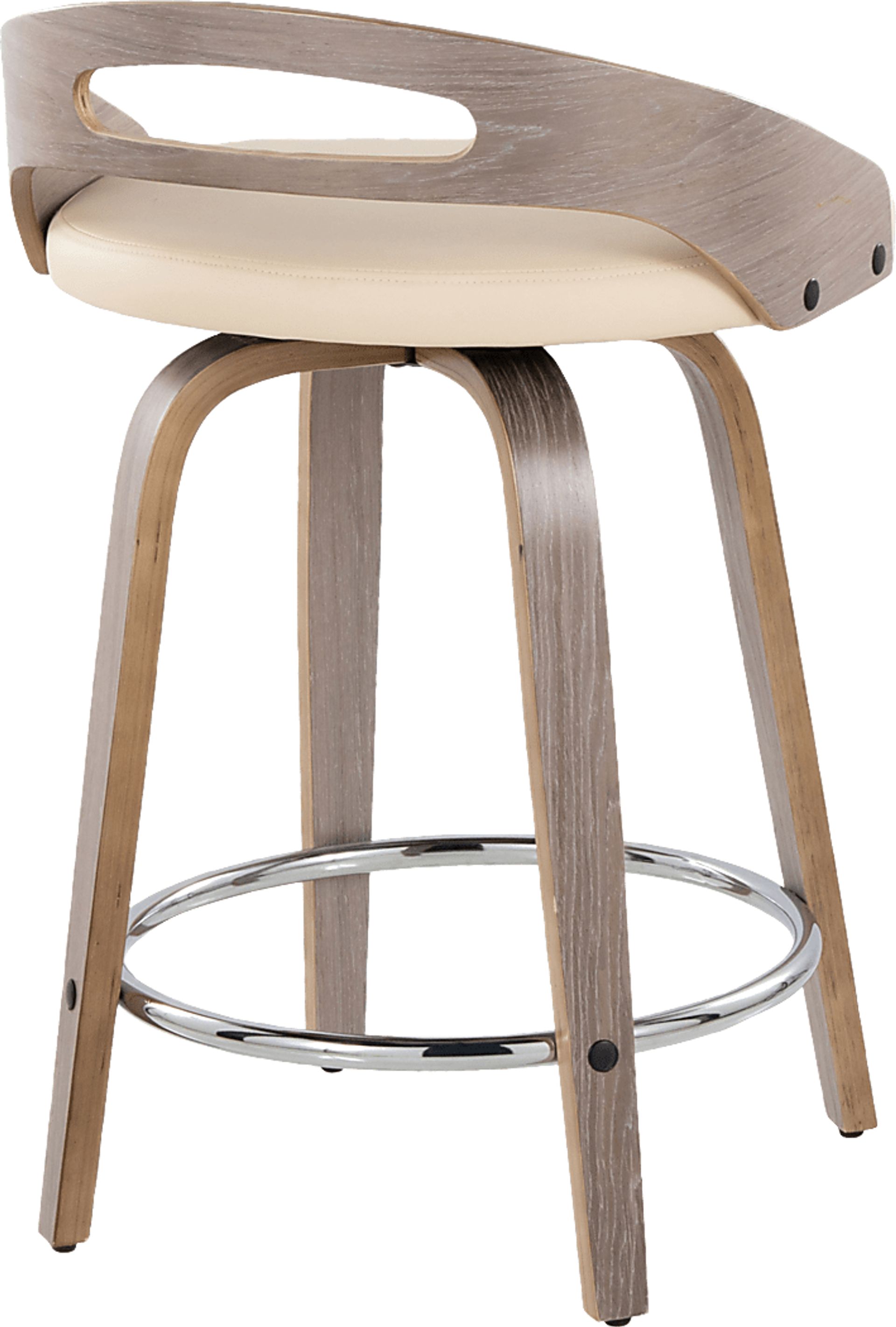 Congreve III Cream Swivel Counter Height Stool, Set of 2 - Image 8