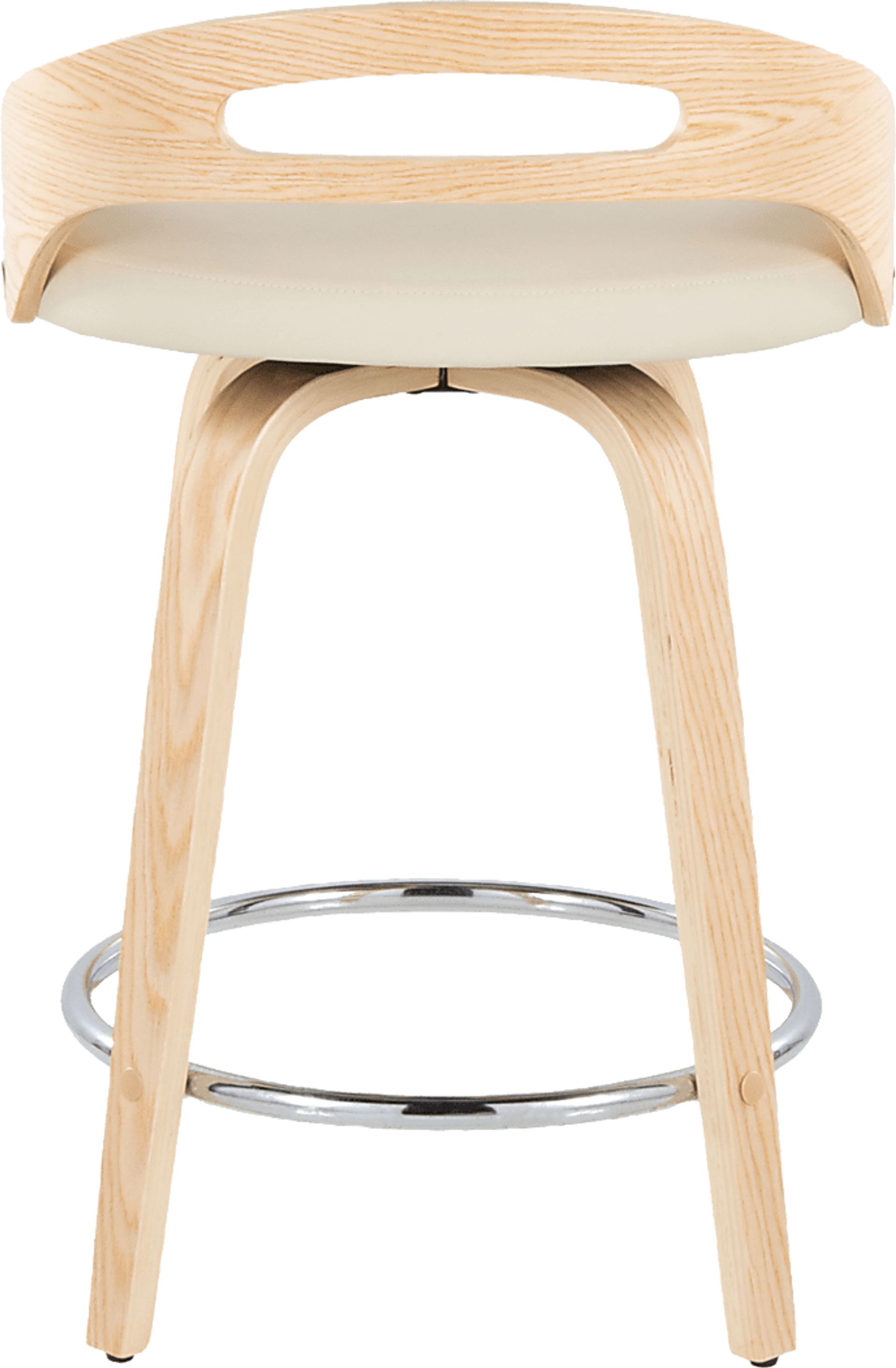Congreve IV Cream Swivel Counter Height Stool, Set of 2 - Image 6