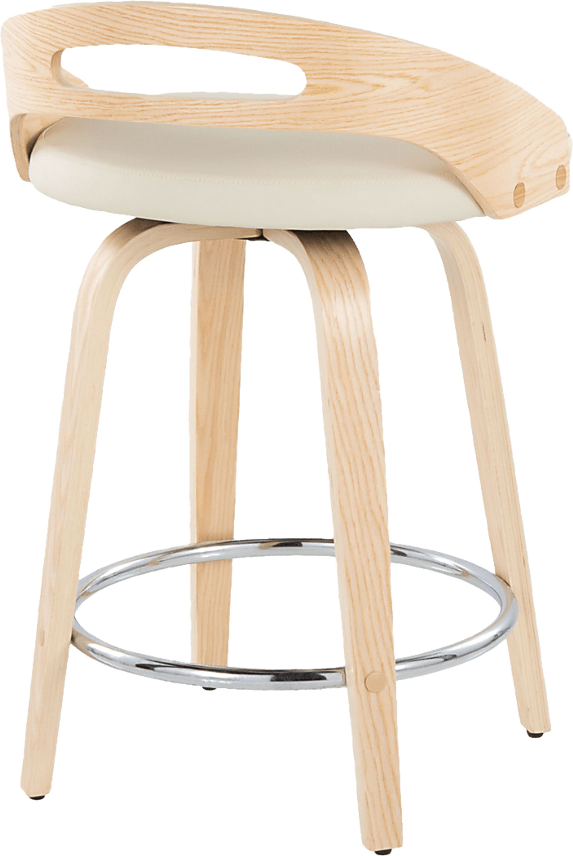 Congreve IV Cream Swivel Counter Height Stool, Set of 2 - Image 7