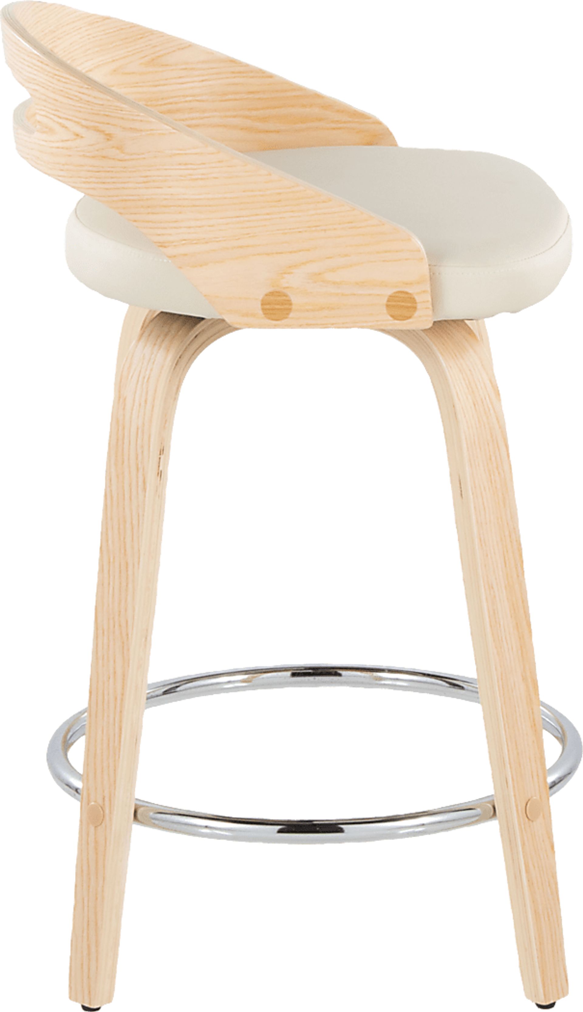 Congreve IV Cream Swivel Counter Height Stool, Set of 2 - Image 8