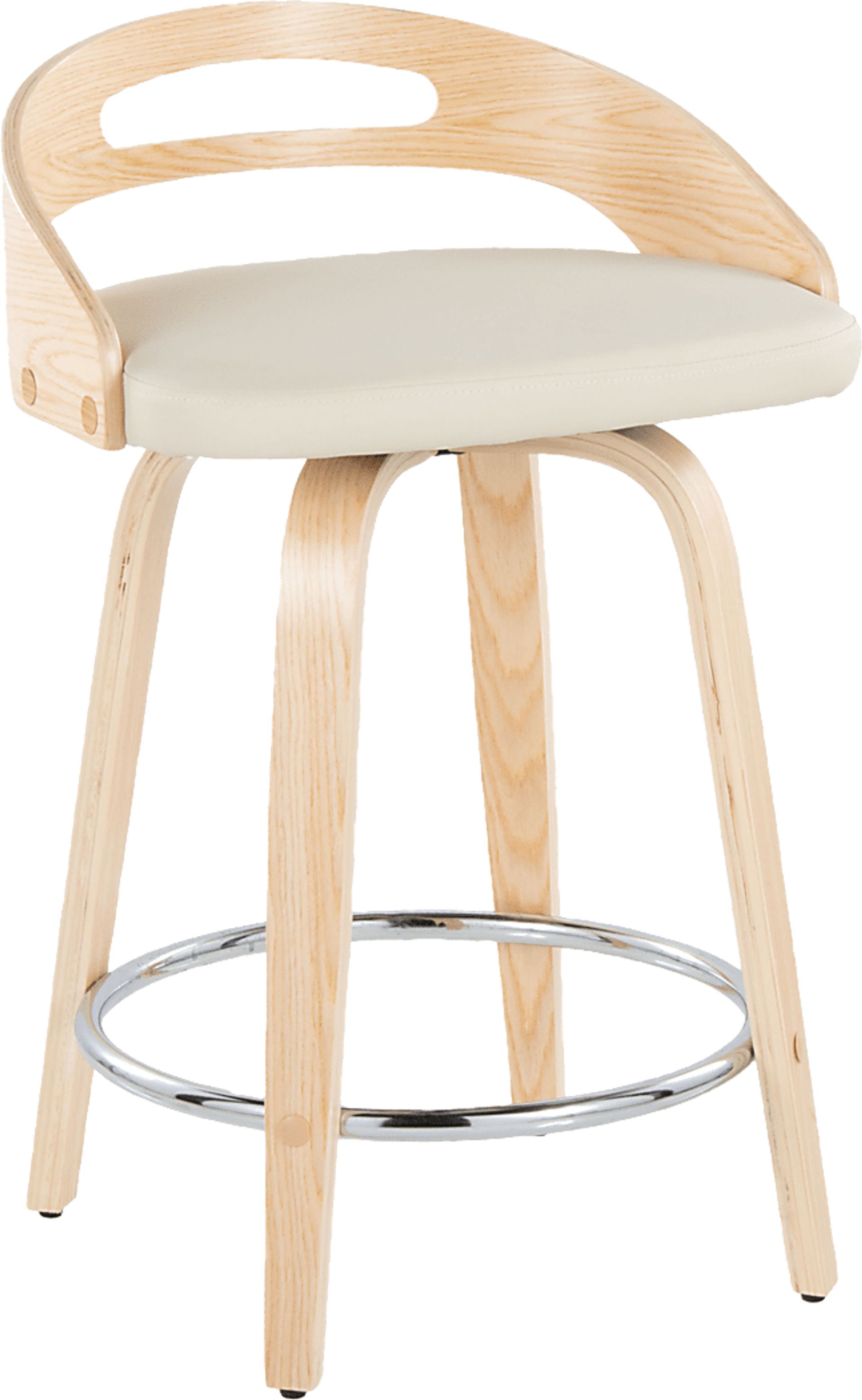 Congreve IV Cream Swivel Counter Height Stool, Set of 2 - Image 9