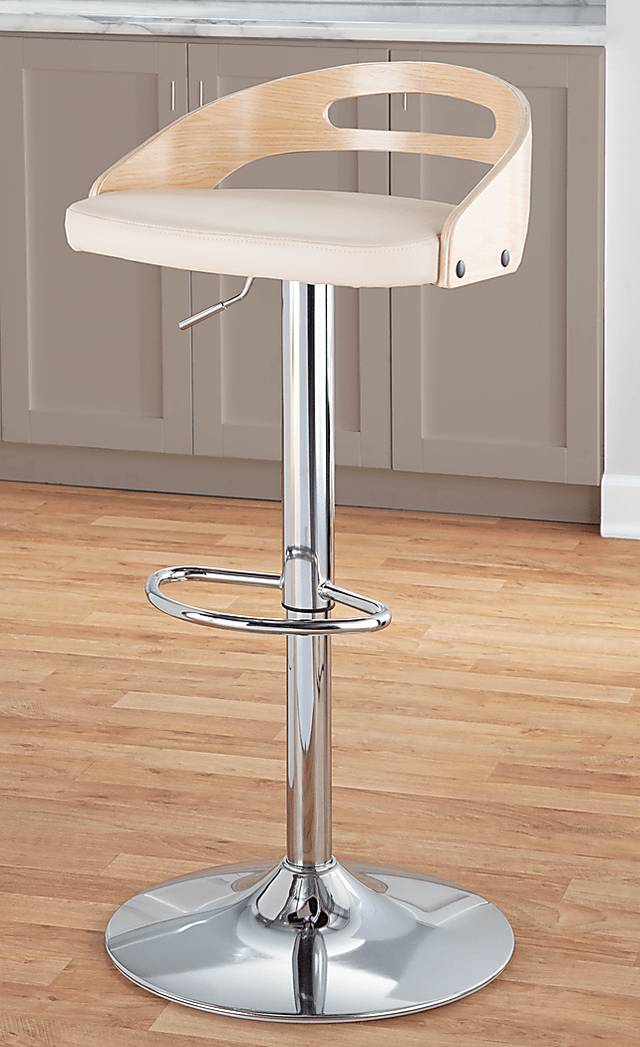 Congreve Natural Adjustable Swivel Barstool - Thumbnail - Image 11