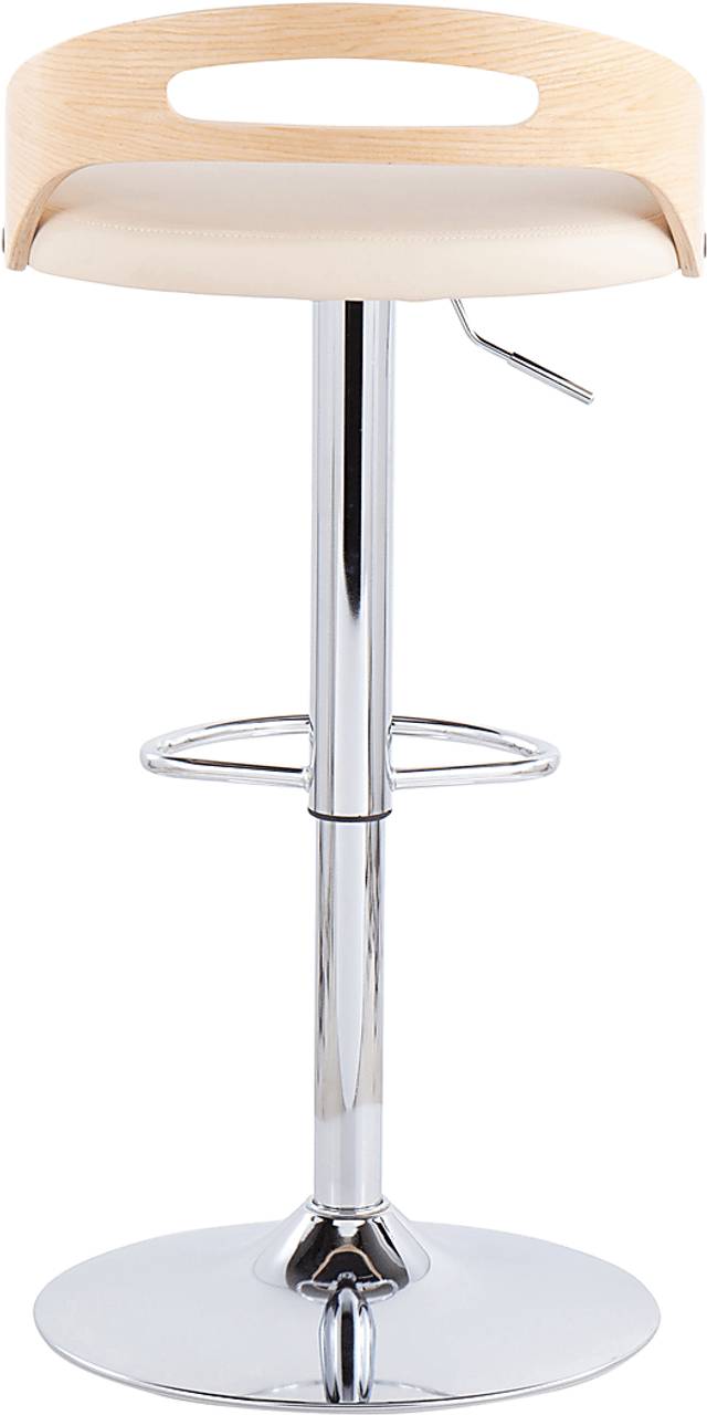 Congreve Natural Adjustable Swivel Barstool - Thumbnail - Image 4
