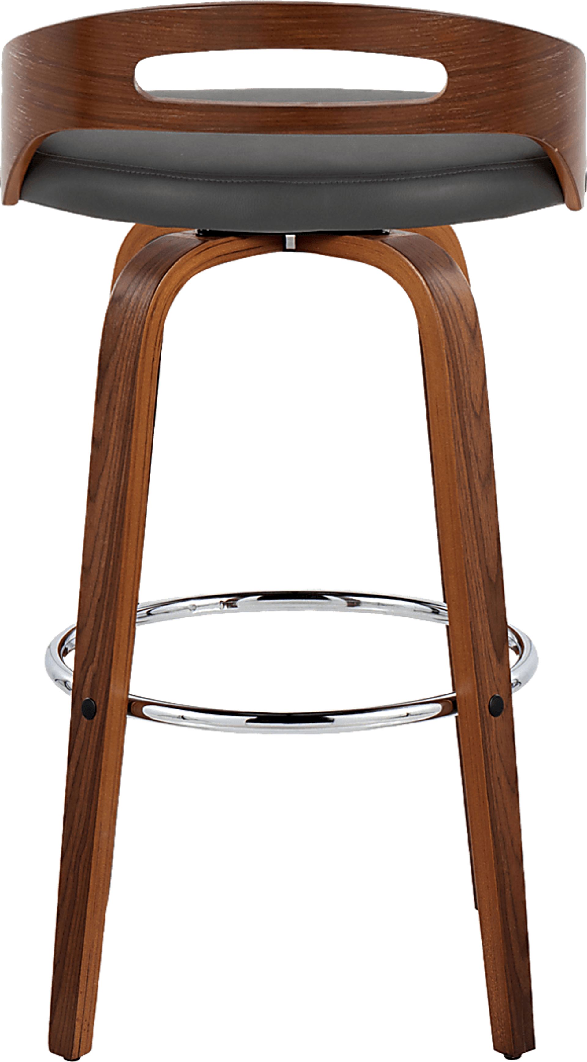 Congreve V Gray Swivel Barstool, Set of 2 - Image 9