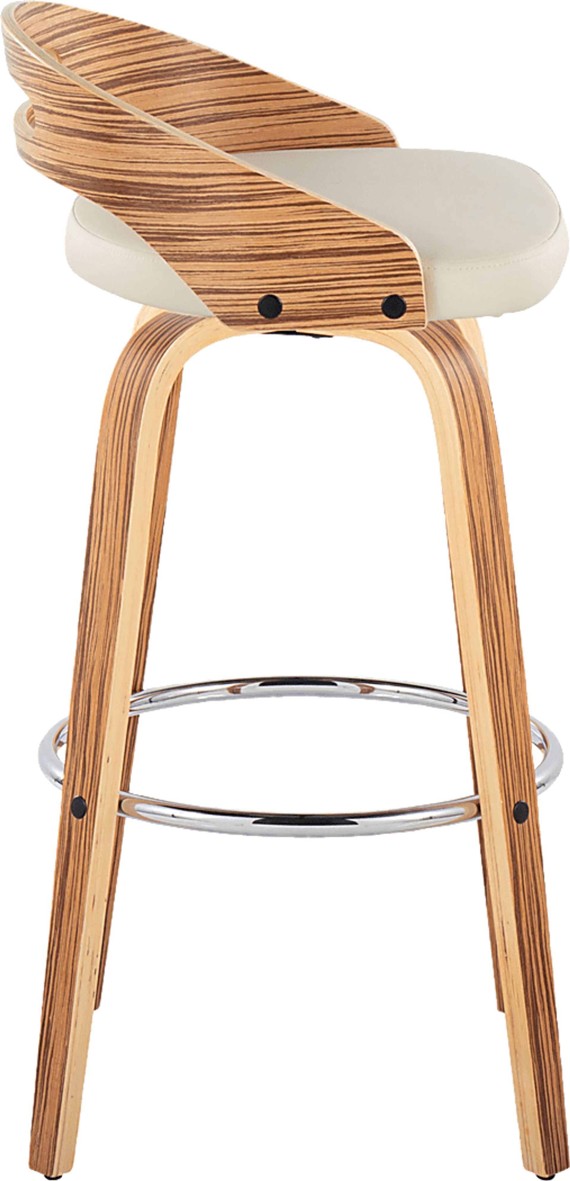 Congreve VI Cream Swivel Barstool, Set of 2 - Image 7
