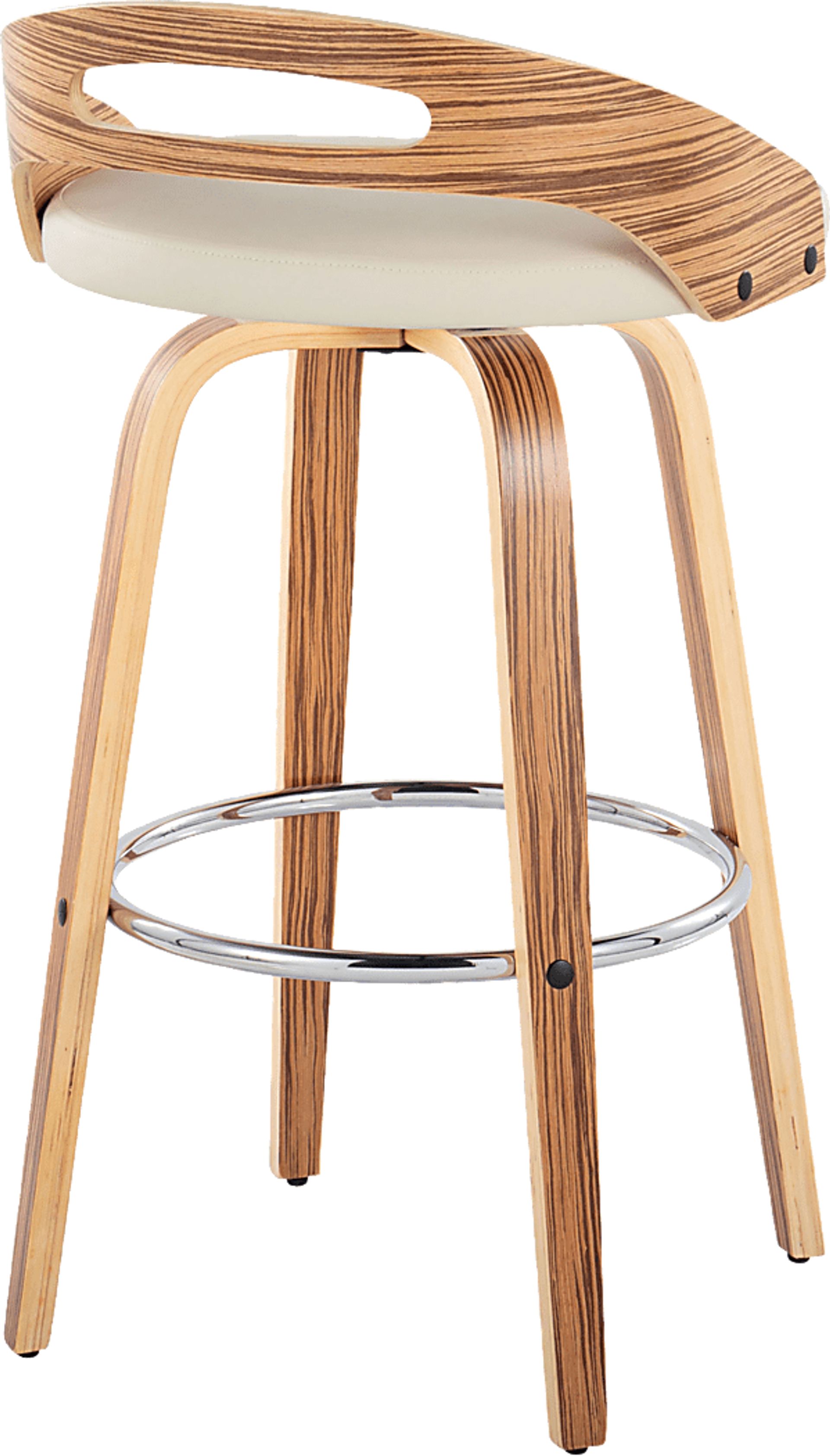 Congreve VI Cream Swivel Barstool, Set of 2 - Image 8