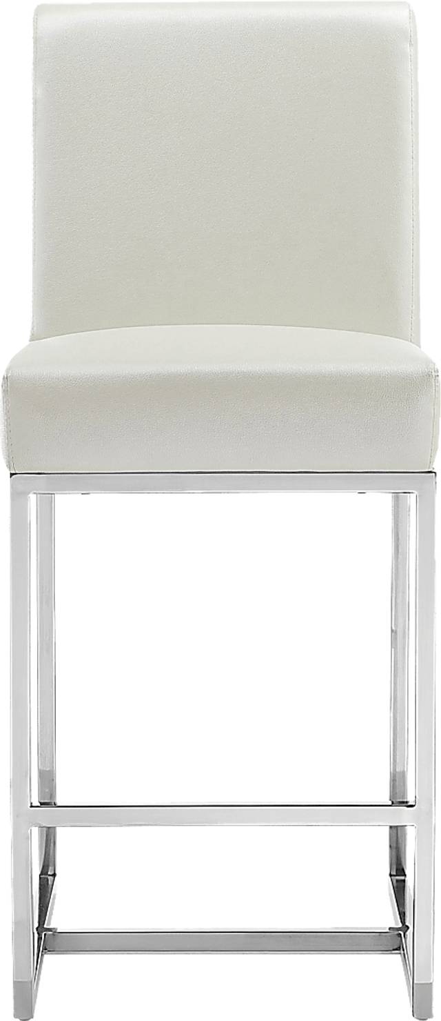Congreve White Counter Height Stool - Thumbnail - Image 4