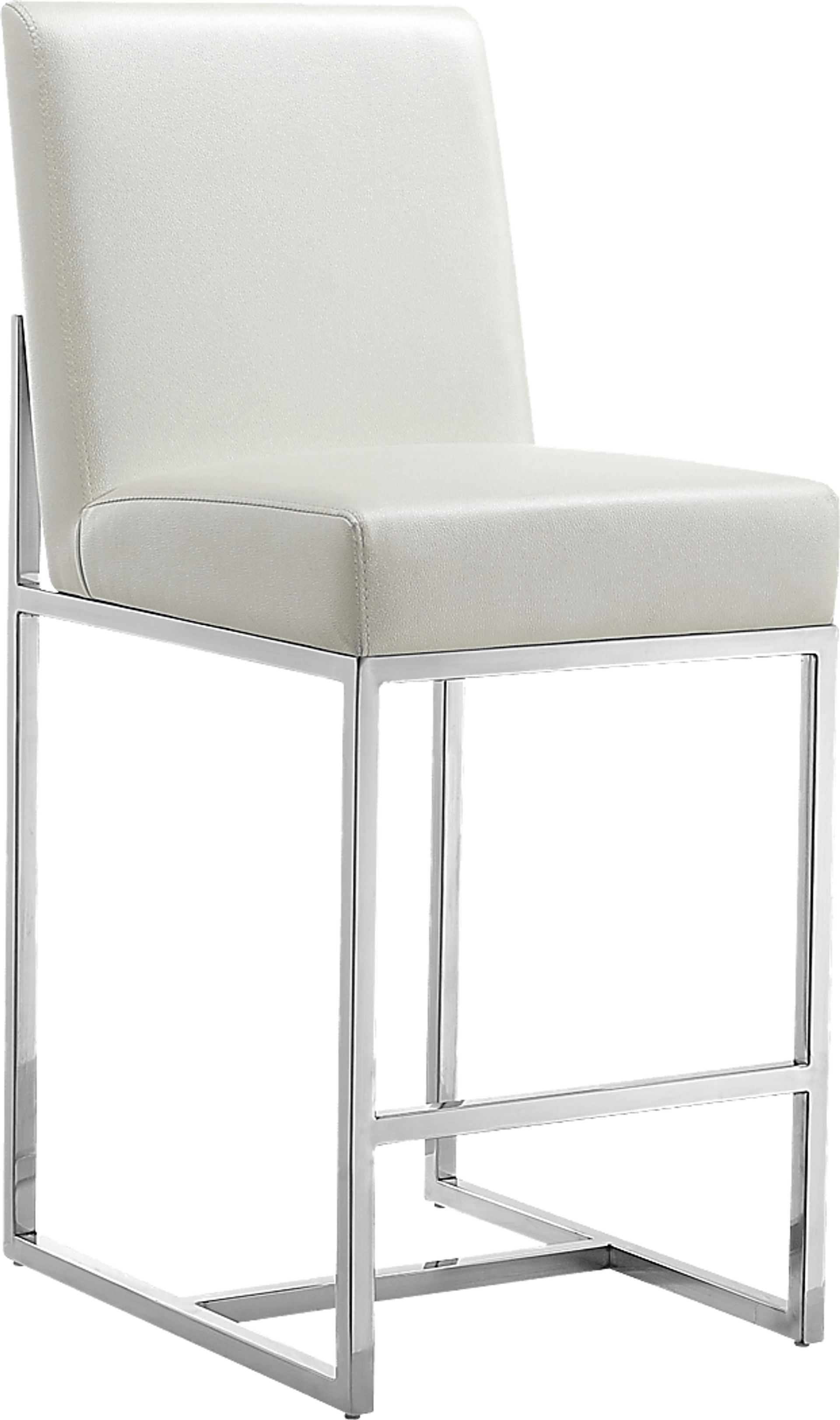 Congreve White Counter Height Stool - Image 1