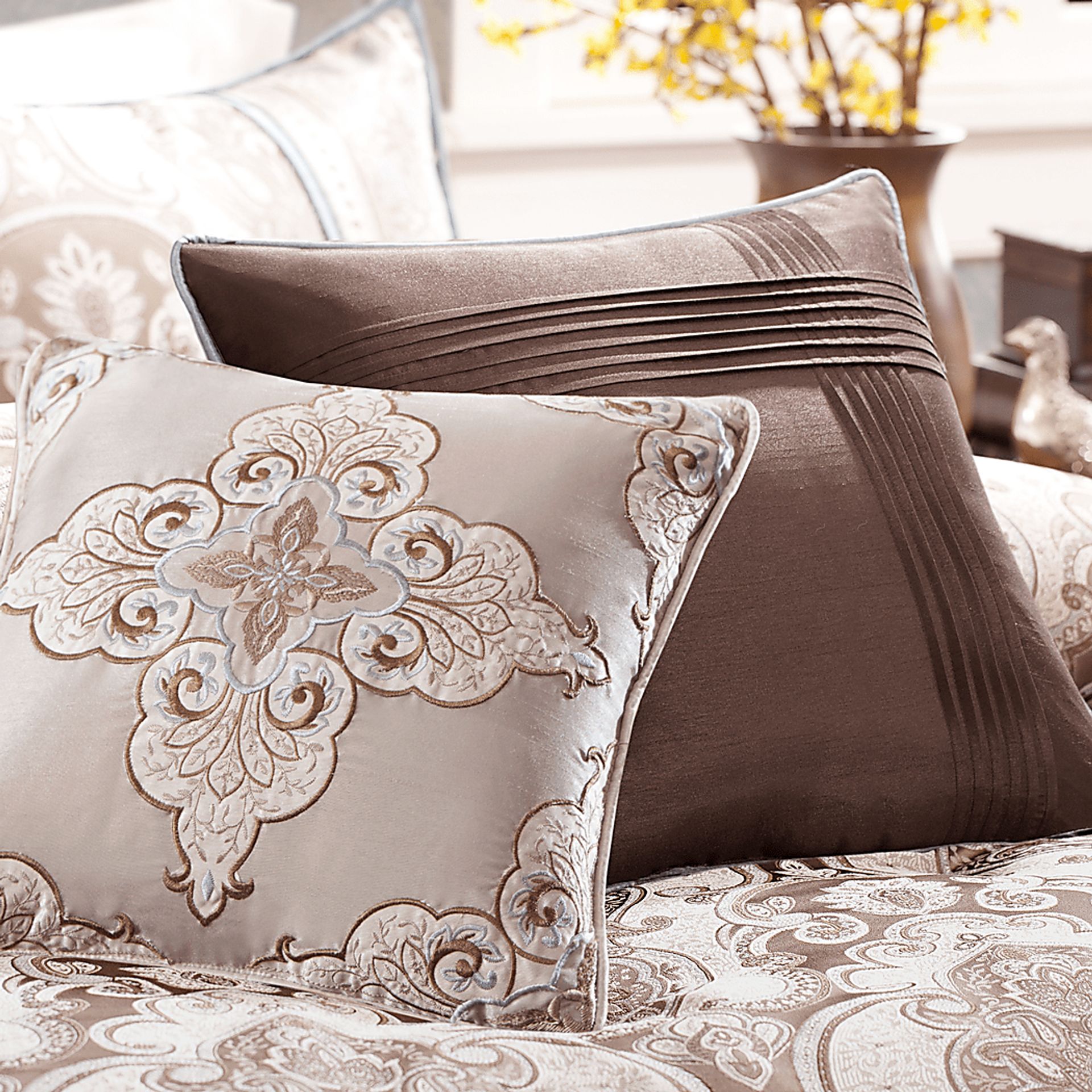 Conley Blue 7 Pc King Comforter Set - Image 3