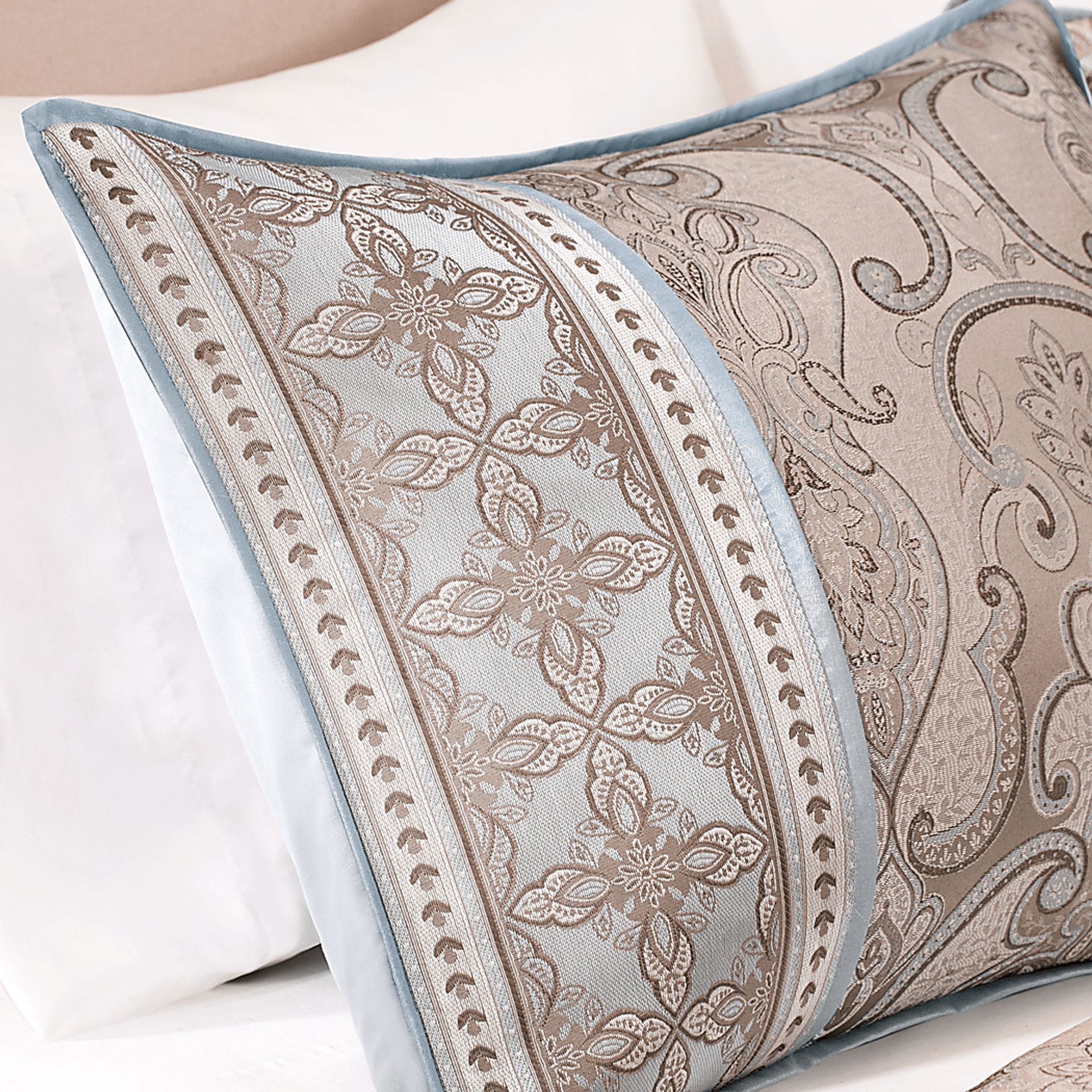 Conley Blue 7 Pc King Comforter Set - Image 4