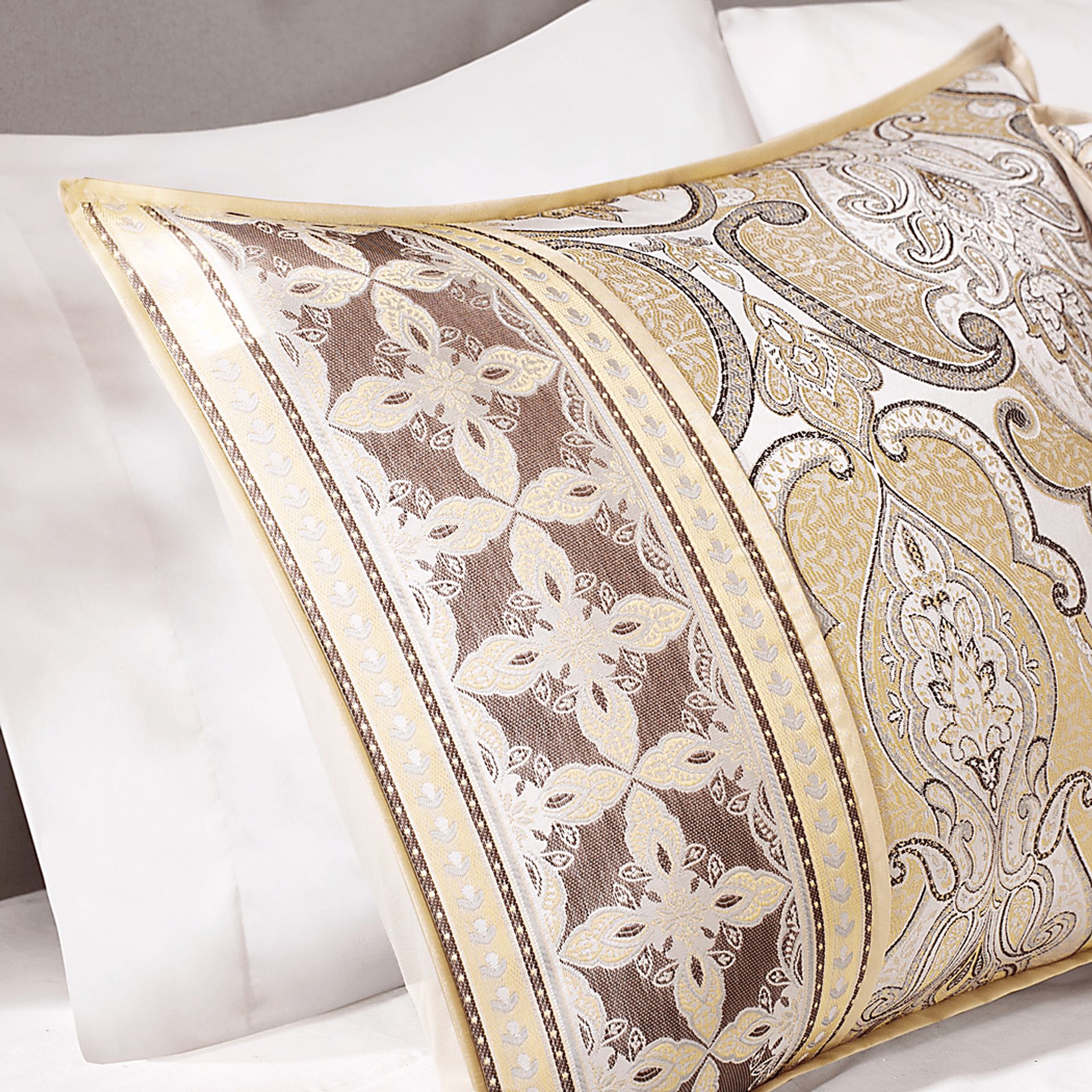Conley Gold 7 Pc Queen Comforter Set - Image 4