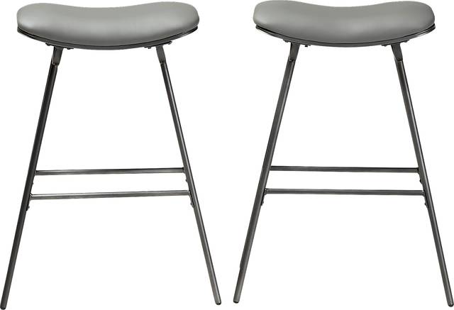 Connestee Gray Bar Stool, Set of 2 - Thumbnail - Image 2