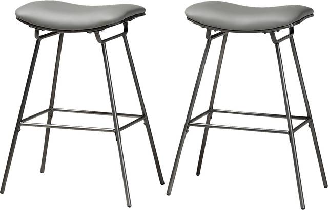 Connestee Gray Bar Stool, Set of 2 - Thumbnail - Image 1
