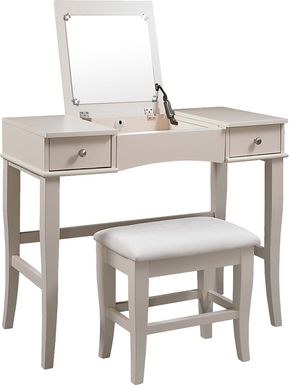 Connie Mae Vanity, Mirror and Stool Set
